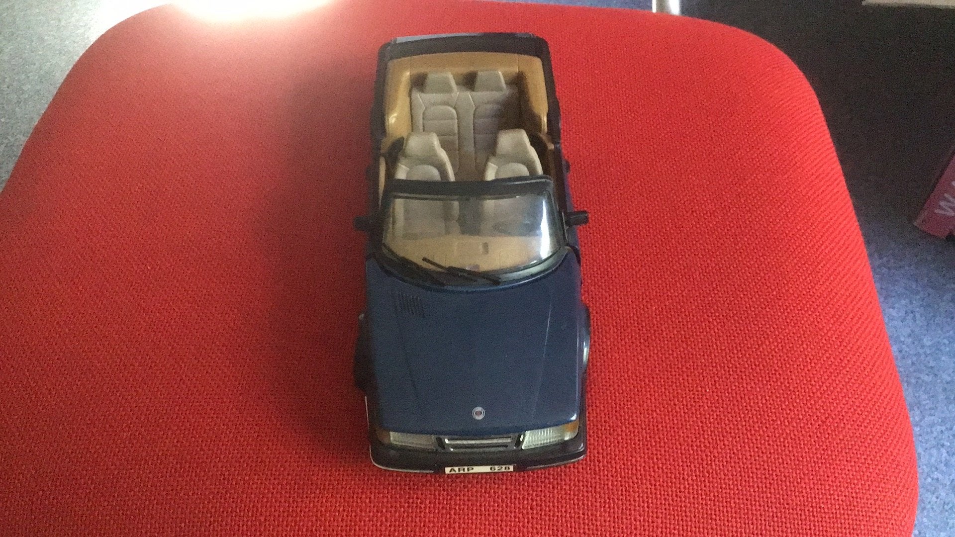 ANSON SAAB 900 TURBO CABRIO  1: 18 + COMPLEET?WIEWILLEM?, Ophalen of Verzenden, Zo goed als nieuw, Auto, Anson