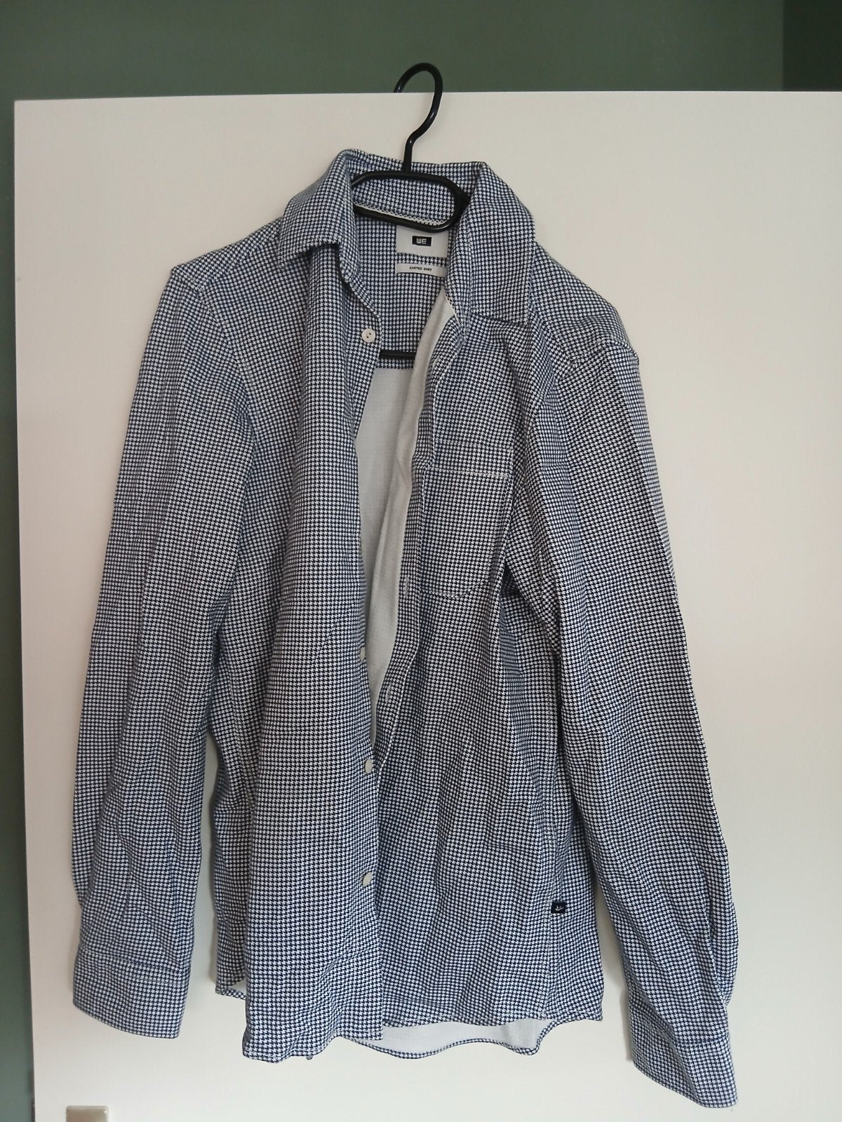 Heren overhemd WE FASHION maat S, Kleding | Heren, Overhemden, Halswijdte 38 (S) of kleiner, Wit, Ophalen of Verzenden, Zo goed als nieuw