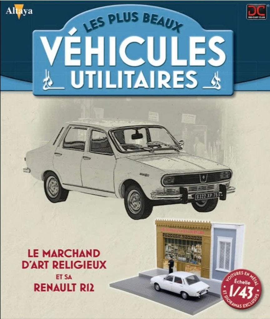 Renault R12 Kunsthandelaar diorama 1/43 serie Utilitaire, Verzenden, Nieuw, Auto, Overige merken
