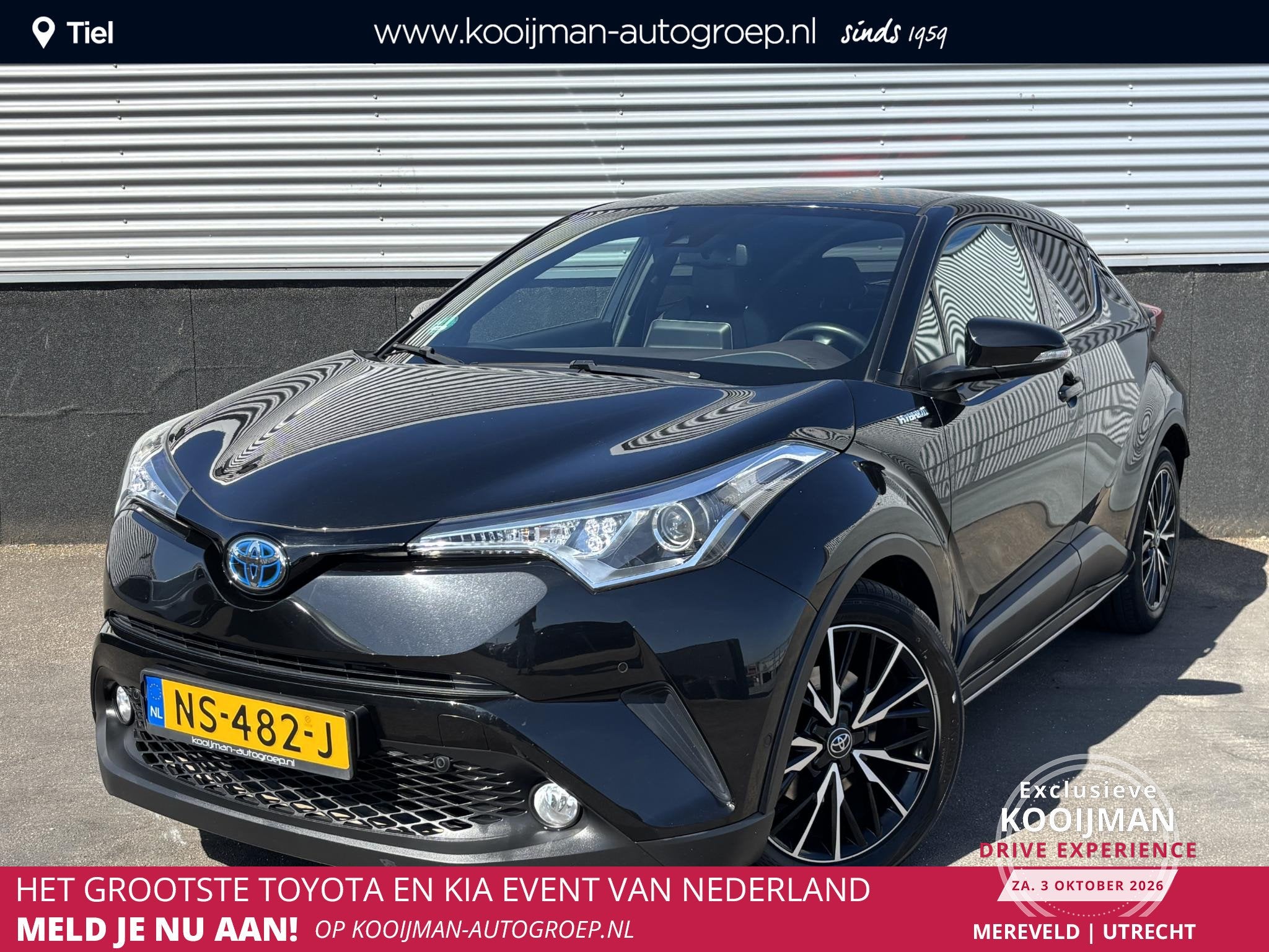 Toyota C-HR 1.8 Hybrid Executive Automaat Stoelverwarming, N, Auto's, Dealer onderhouden, Euro 6, 4 cilinders, Leder en Stof
