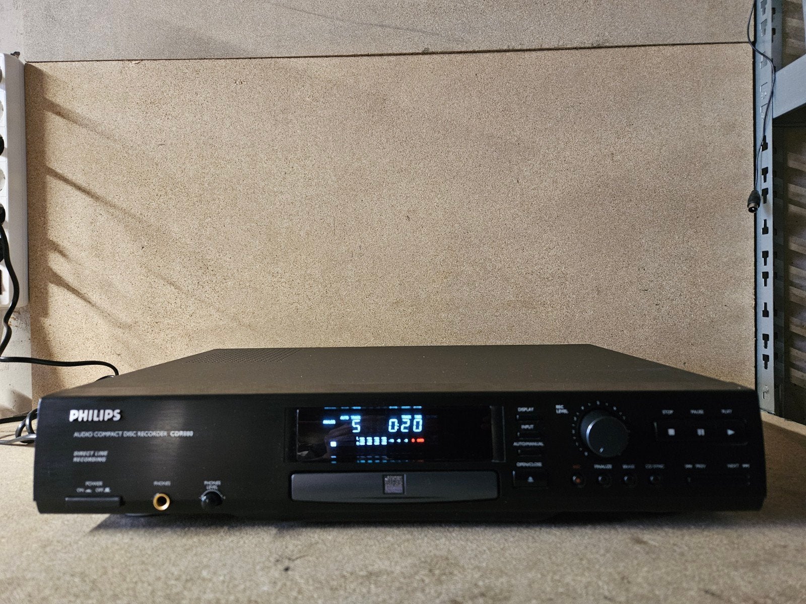 Philips CDR880 Audio CD Recorder, Ophalen, Zo goed als nieuw, Philips