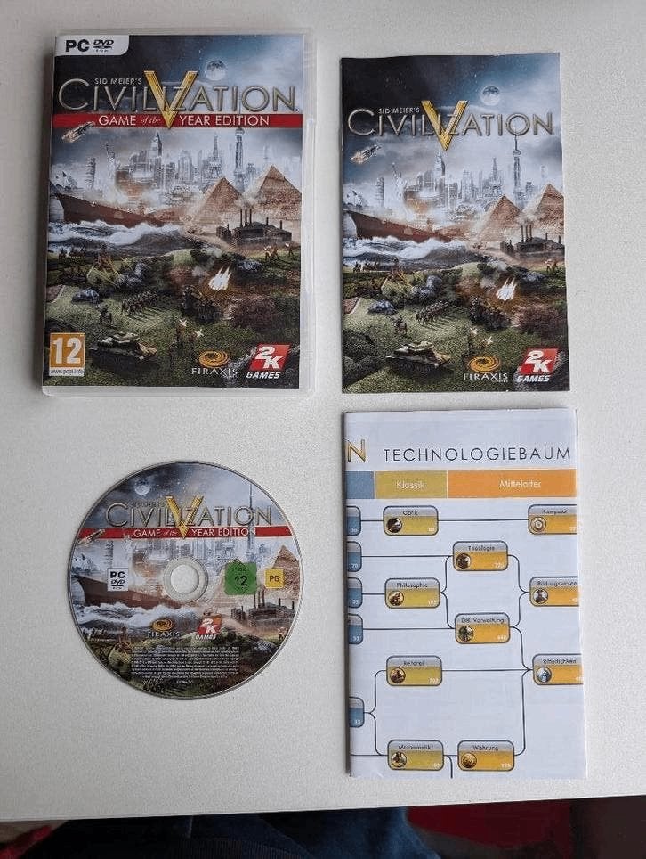 Civilization 5 game of the year edition PC, 1 speler, Ophalen of Verzenden, Zo goed als nieuw, Strategie en Constructie