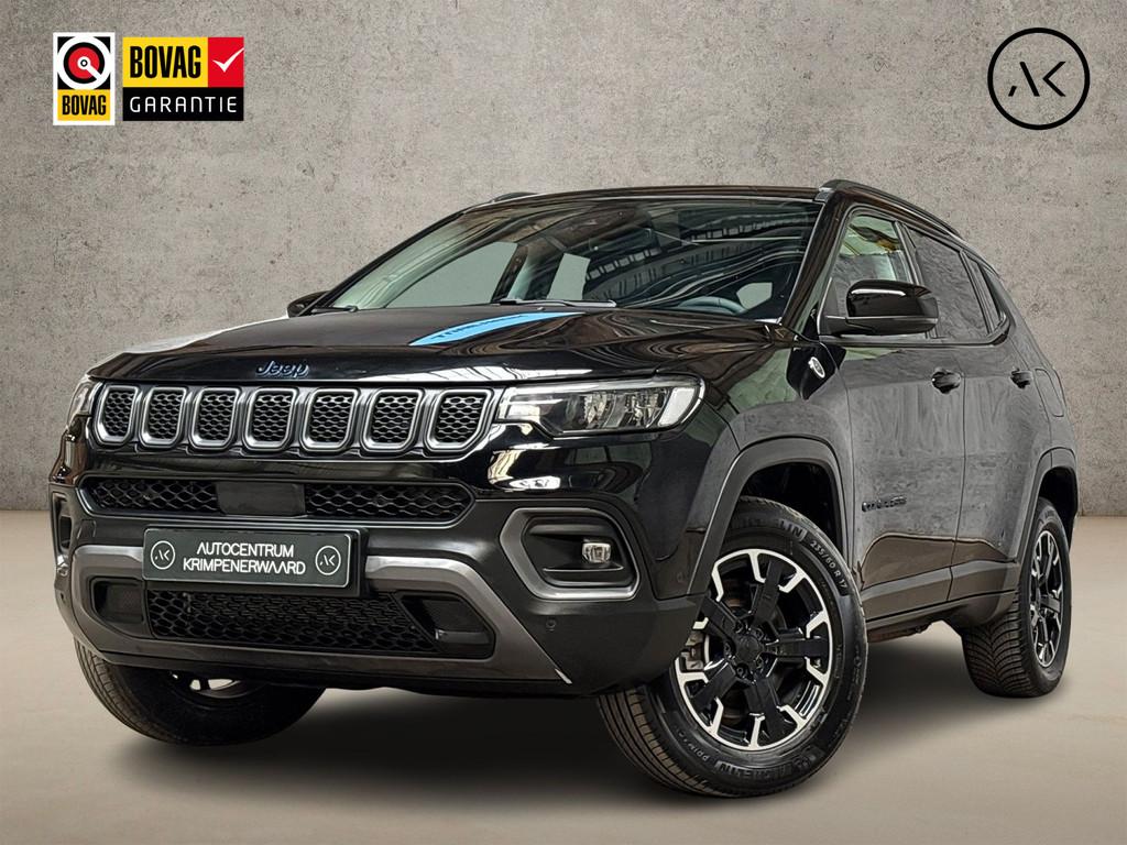 Jeep Compass 4xe 240 Plug-in Hybrid Electric Trailhawk 240Pk, Auto's, Jeep, Automaat, 12 maanden, 4 cilinders, Leder en Stof