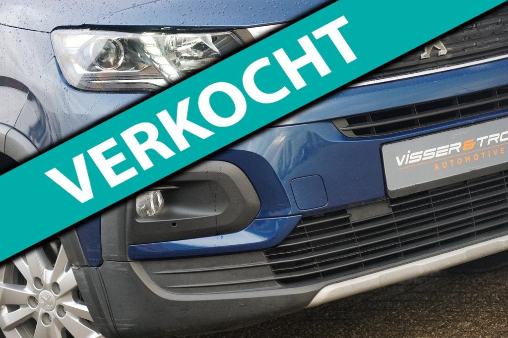 Peugeot Rifter 1.2 Puretech Allure - Deep Blue - Carplay/Cli, Voorwielaandrijving, Gebruikt, Zwart, 1199 cc