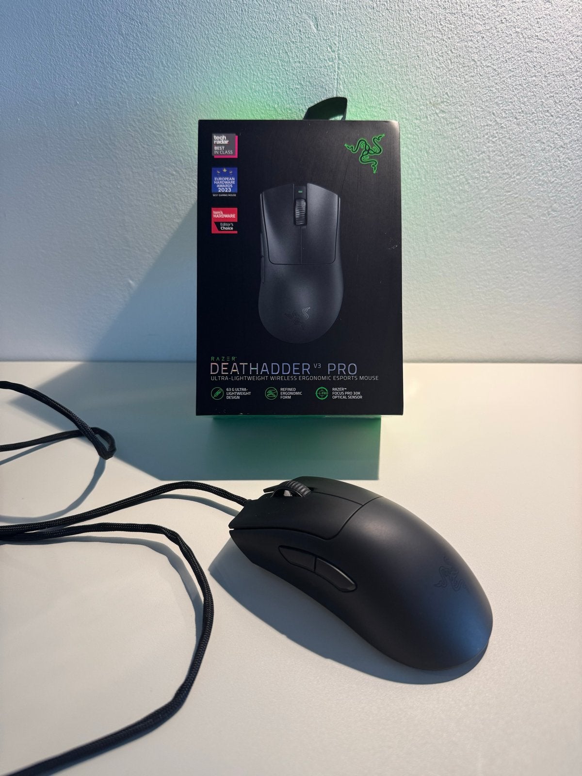 Razer DeathAdder V3 Bedrade Gaming Muis, Computers en Software, Muizen, Rechtshandig, Muis, Ophalen of Verzenden, Zo goed als nieuw