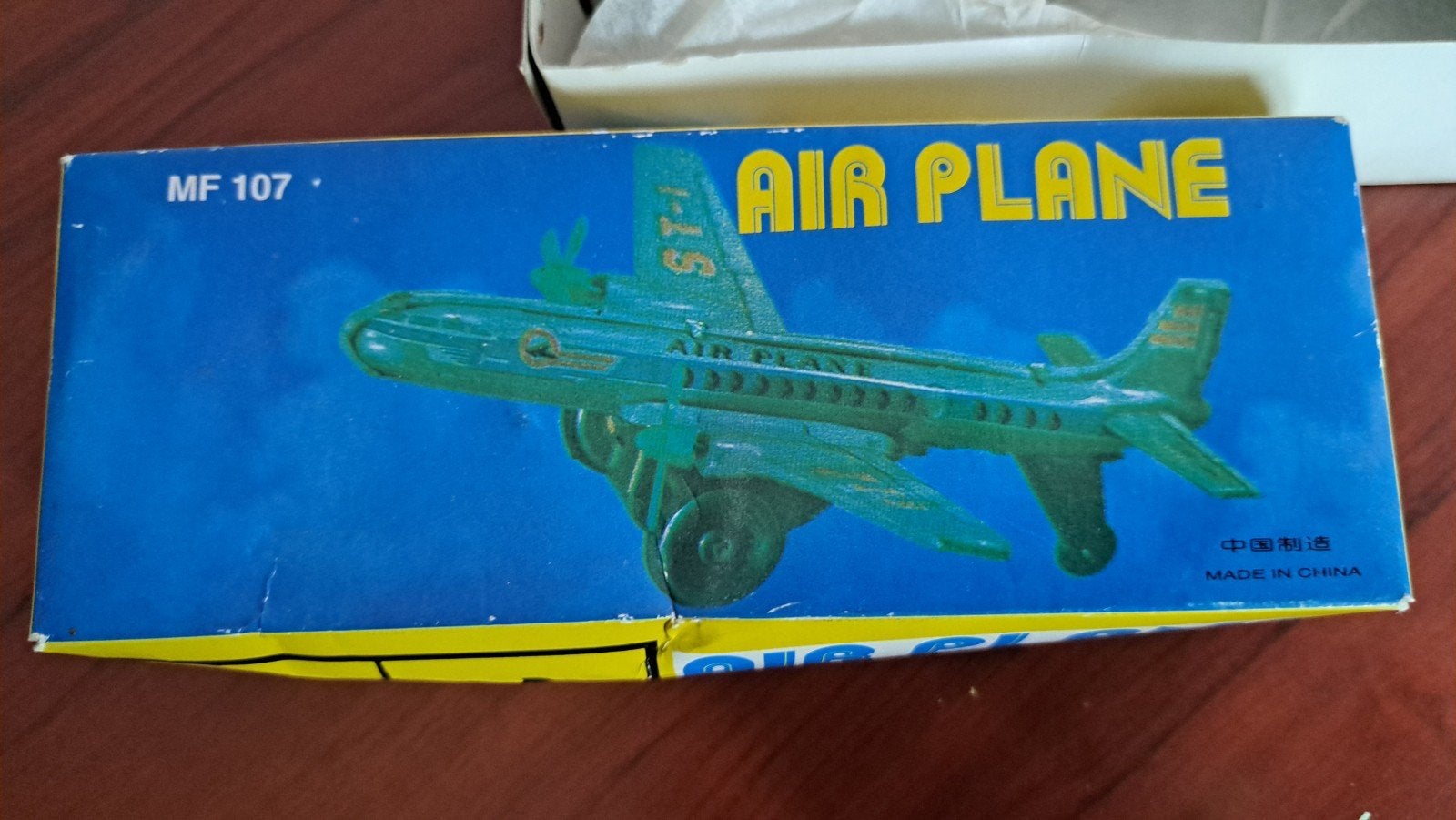 Vintage MF 107 Air Plane blikken speelgoedvliegtuig, Ophalen of Verzenden, Zo goed als nieuw