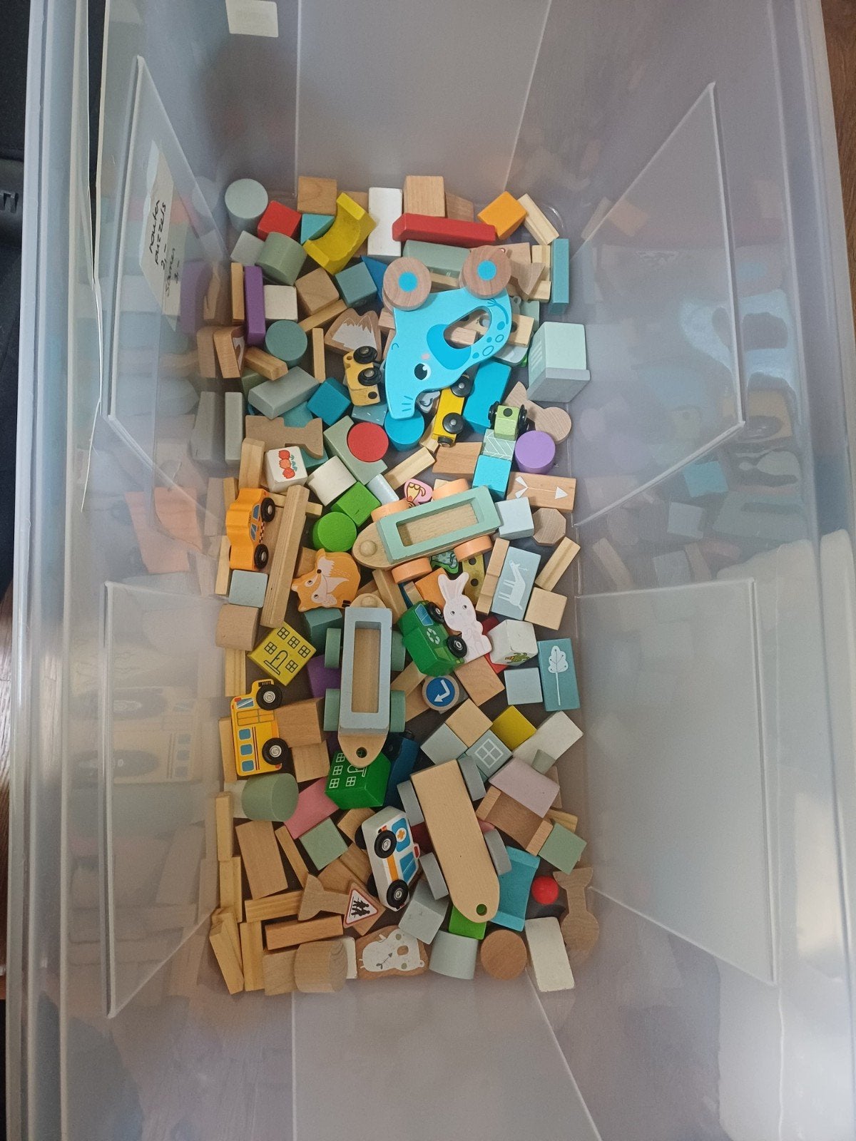 houten blokken, Ophalen