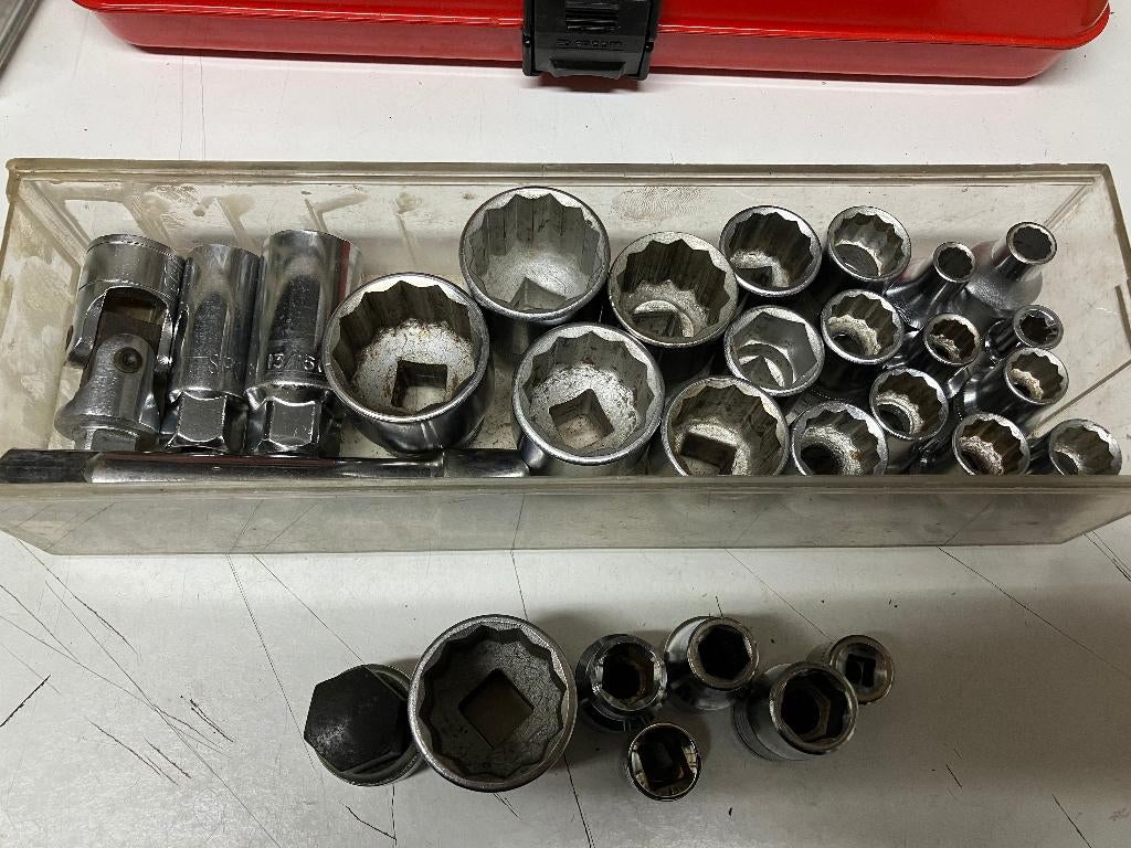 Dopsleutels + extra, Auto diversen, Autogereedschap, Ophalen, Zo goed als nieuw