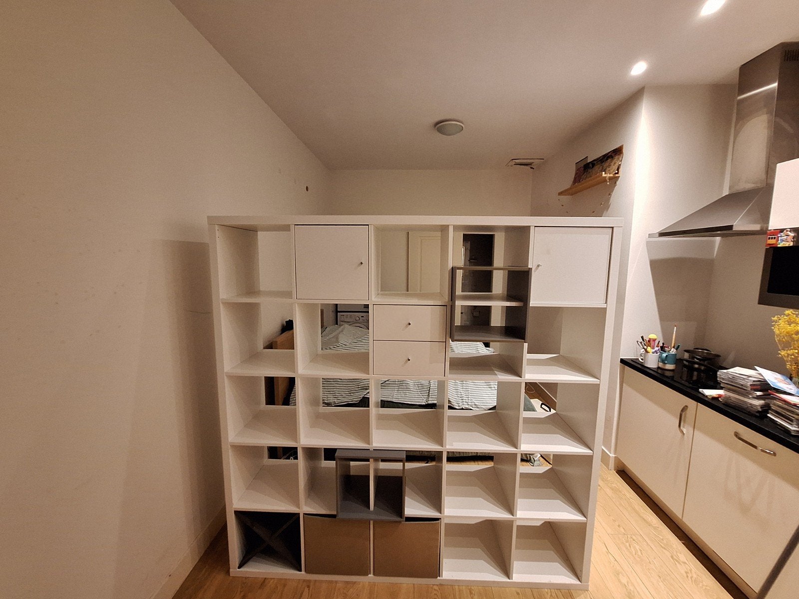 IKEA Kallax 5x5 Shelf / Boekenkast, Ophalen, 150 tot 200 cm, Zo goed als nieuw, 150 tot 200 cm