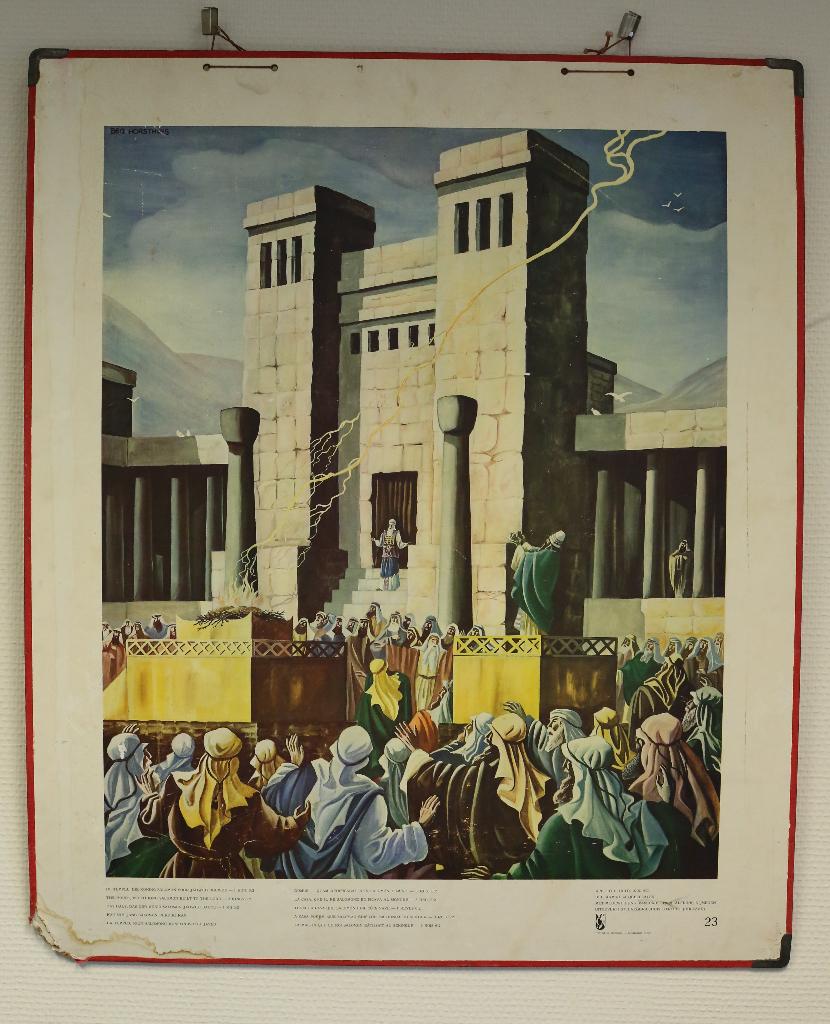 Bellarminus Bijbelplaat Nr. 23 “Tempel - Salomon inwijding”, Ophalen, Overige thema's