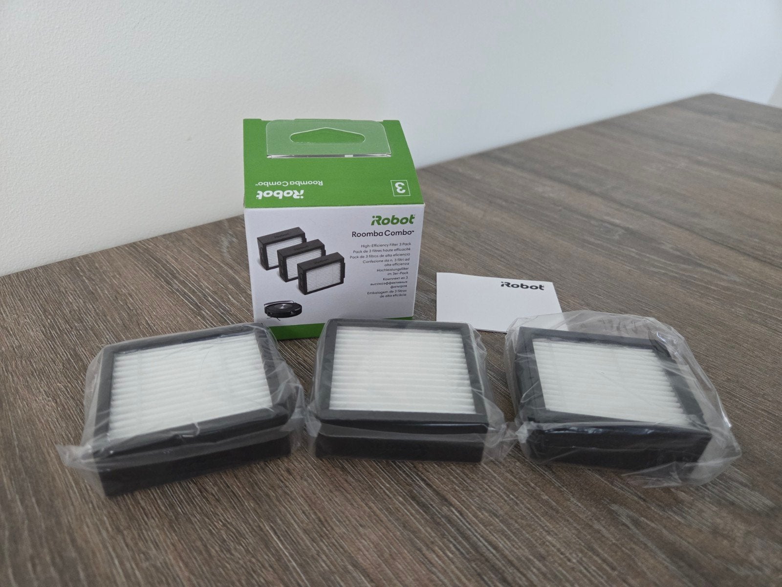 Originele iRobot Roomba Combo High-Efficiency Filters (3-pac, Witgoed en Apparatuur, IRobot, Nieuw, Ophalen of Verzenden, Robotstofzuiger