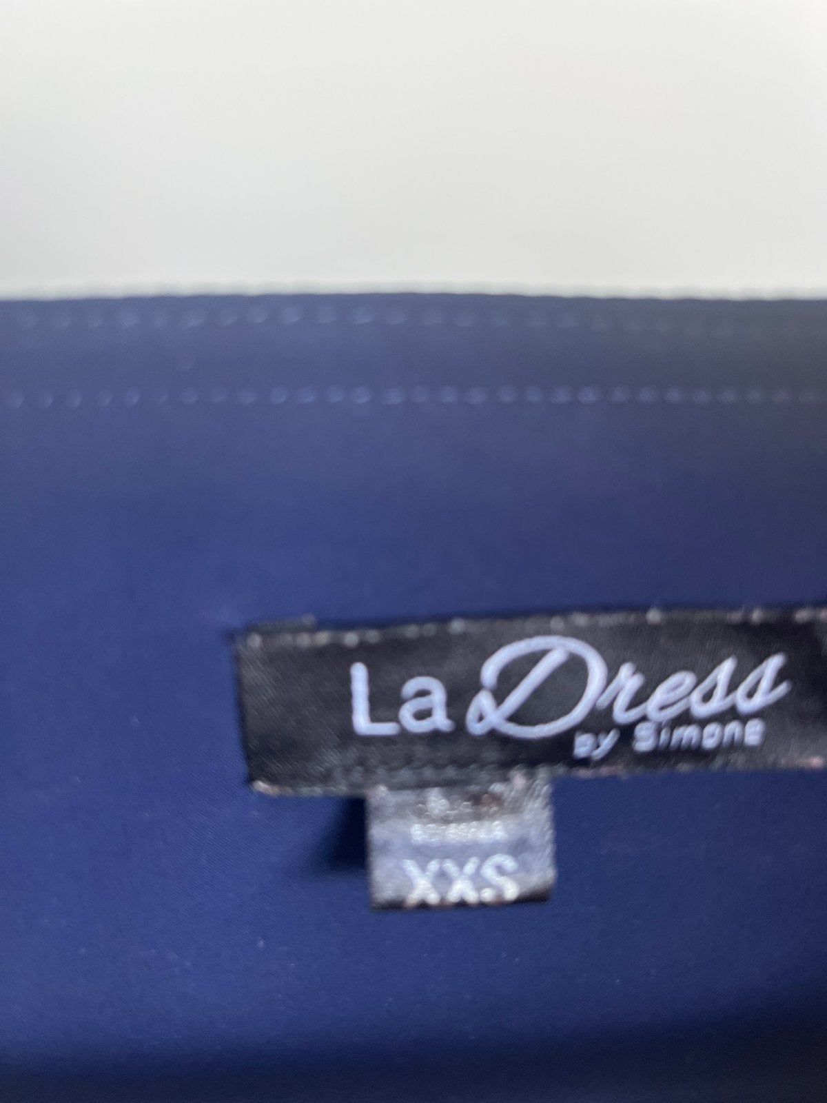 La Dress by Simone donkerblauwe jurk, maat XXS, Blauw, Ophalen of Verzenden, Zo goed als nieuw, Maat 34 (XS) of kleiner