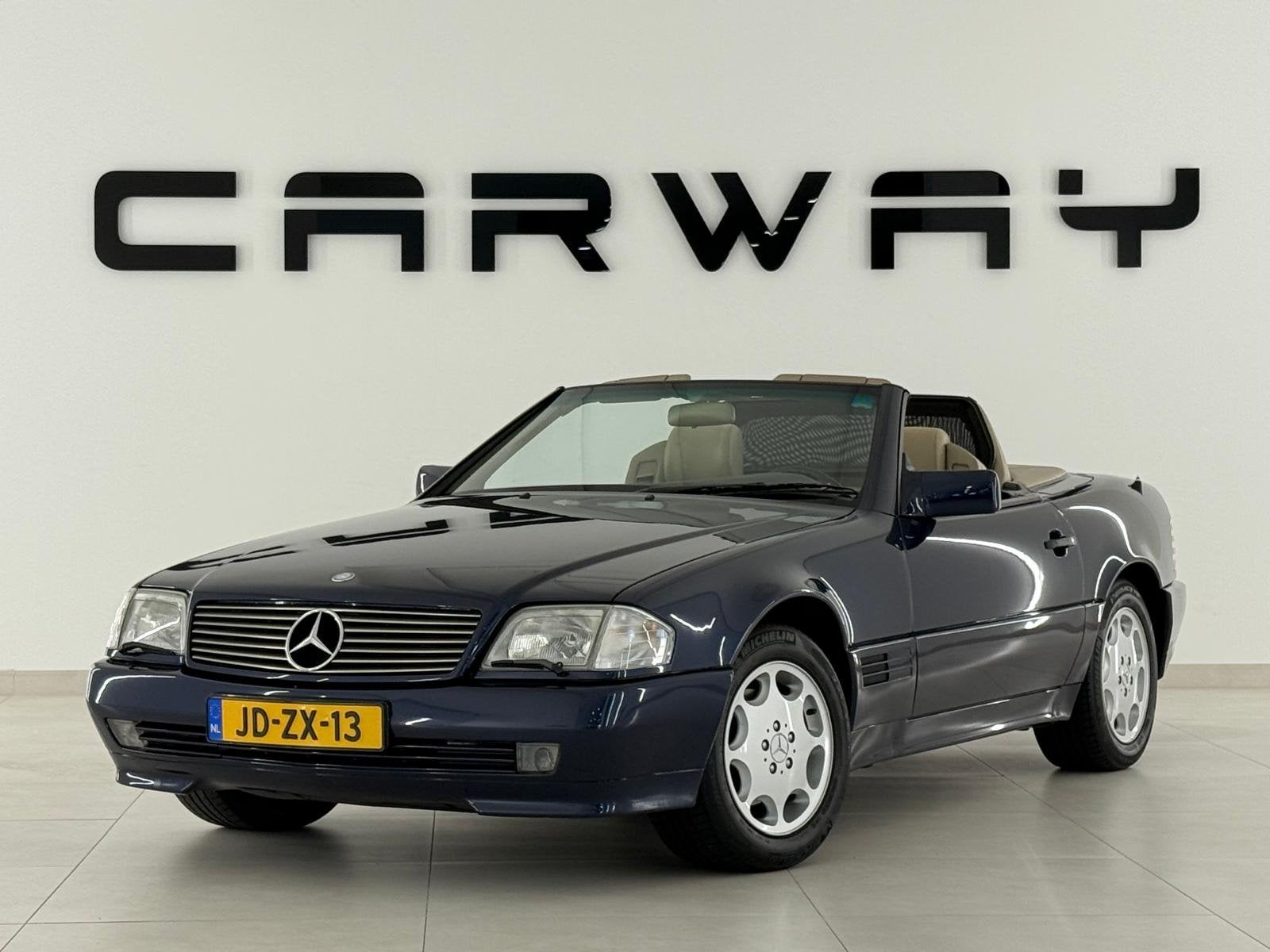 Mercedes-Benz SL-Klasse Cabrio 320 Gerestaureerd NL-auto NAP, Automaat, Beige, Cabriolet, Blauw