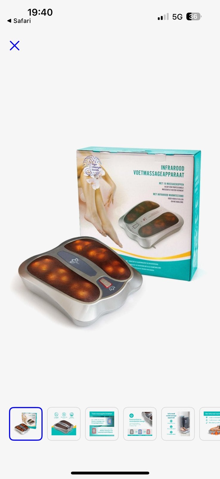 Infrarood voetmassage, Ophalen of Verzenden, Nieuw