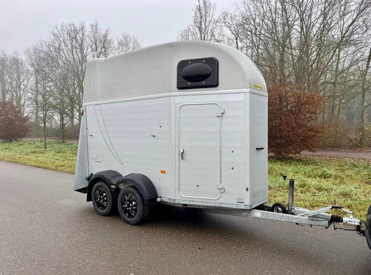 Humbaur Single Aluminium (1,5 paards) met Zadelkamer, Ophalen, Zo goed als nieuw