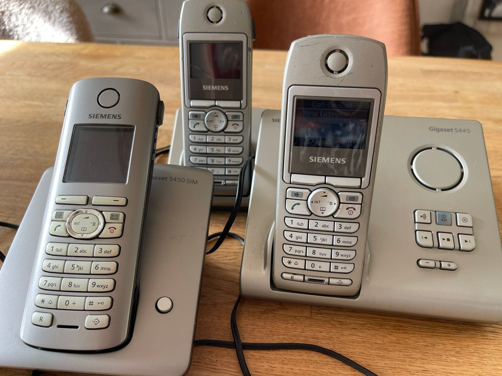 Siemens Gigaset S450 SIM & S445 draadloze telefoons, Ophalen of Verzenden, Gebruikt, 2 handsets