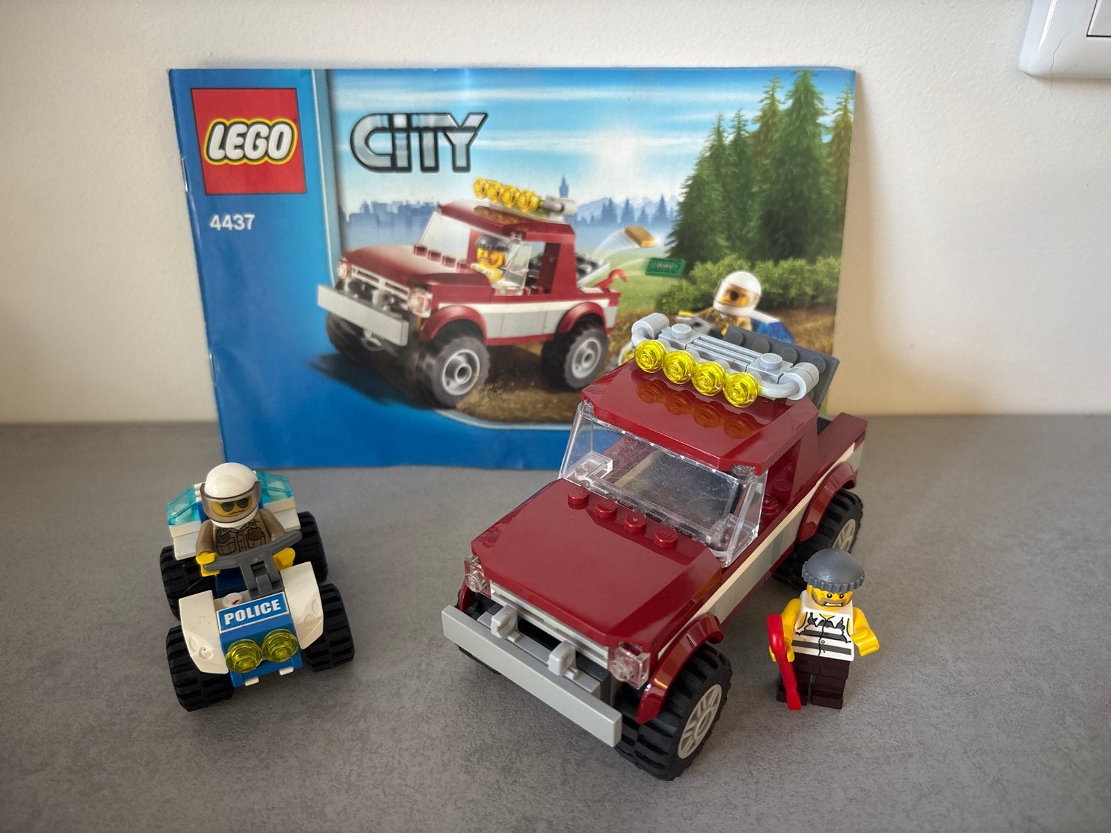 Lego City 4437 - Off-road voertuig met quad, Lego, Ophalen of Verzenden, Compleet, Complete set