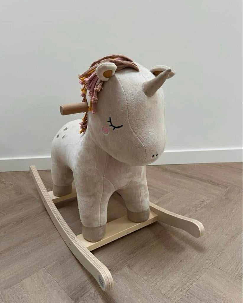 Petite Amélie Hobbelunicorn - Wit met kleurrijke accenten, Ophalen, Nieuw, Jongen of Meisje