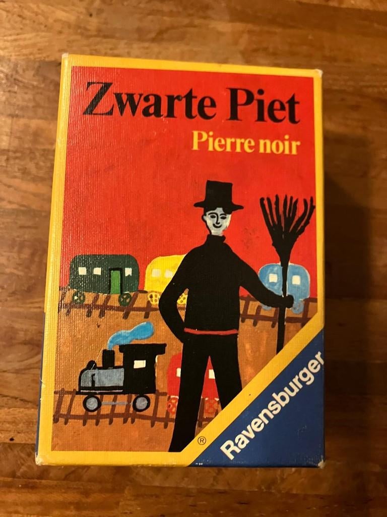 Zwarte Piet / Pierre Noir kwartetspel | Ravensburger | 1978, Ophalen of Verzenden, Gebruikt, Kwartet(ten)