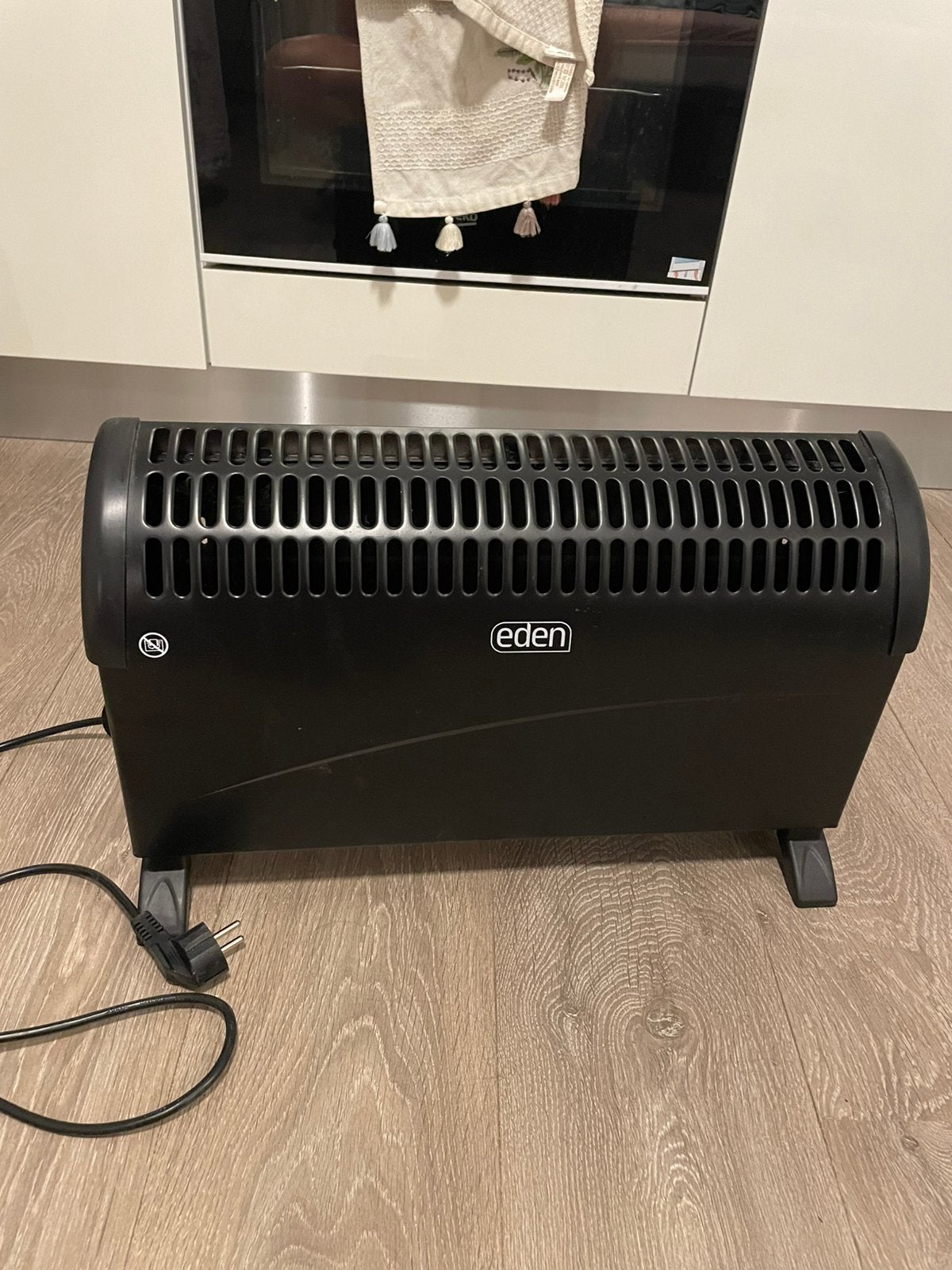 Convector heater Eden ED-7008 black, Huis en Inrichting, Kachels, Ophalen, Overige soorten, Elektrisch, Zo goed als nieuw