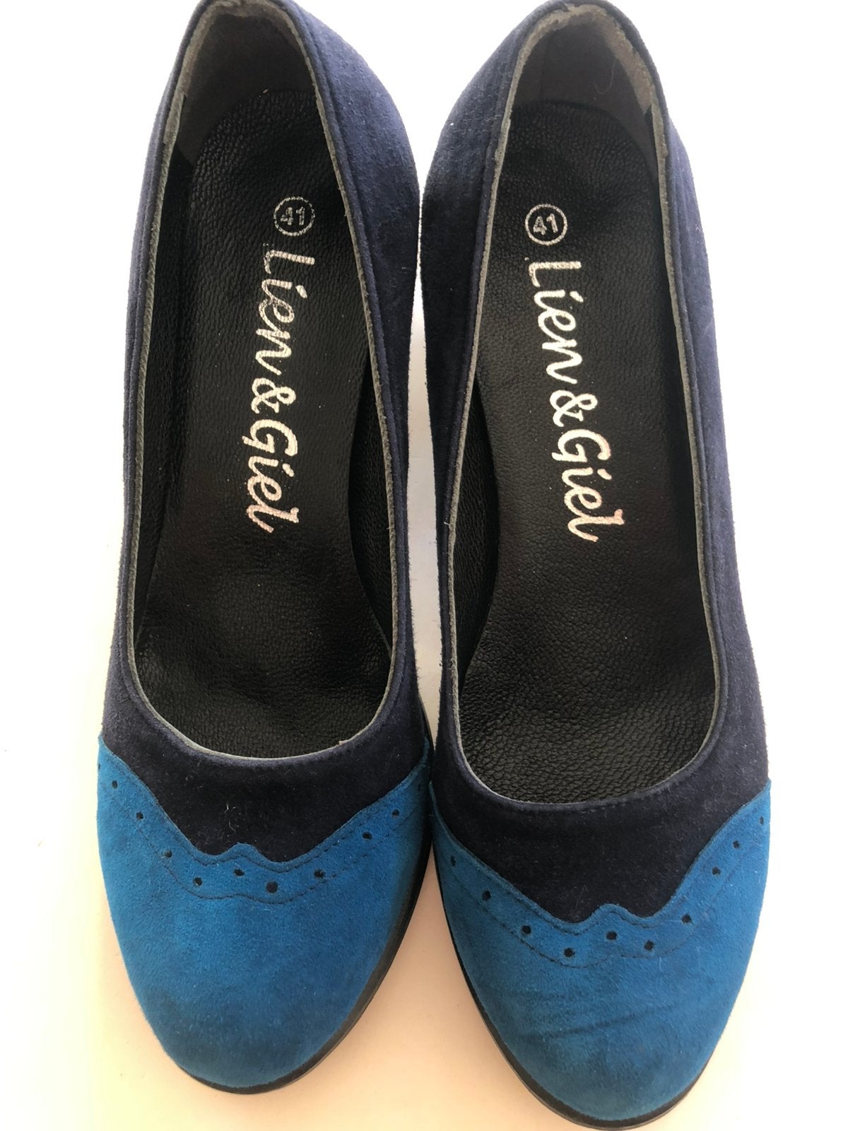 Te koop: leren schoenen, Lien&Giel, maat 41, Ophalen of Verzenden, Zo goed als nieuw, Zwart