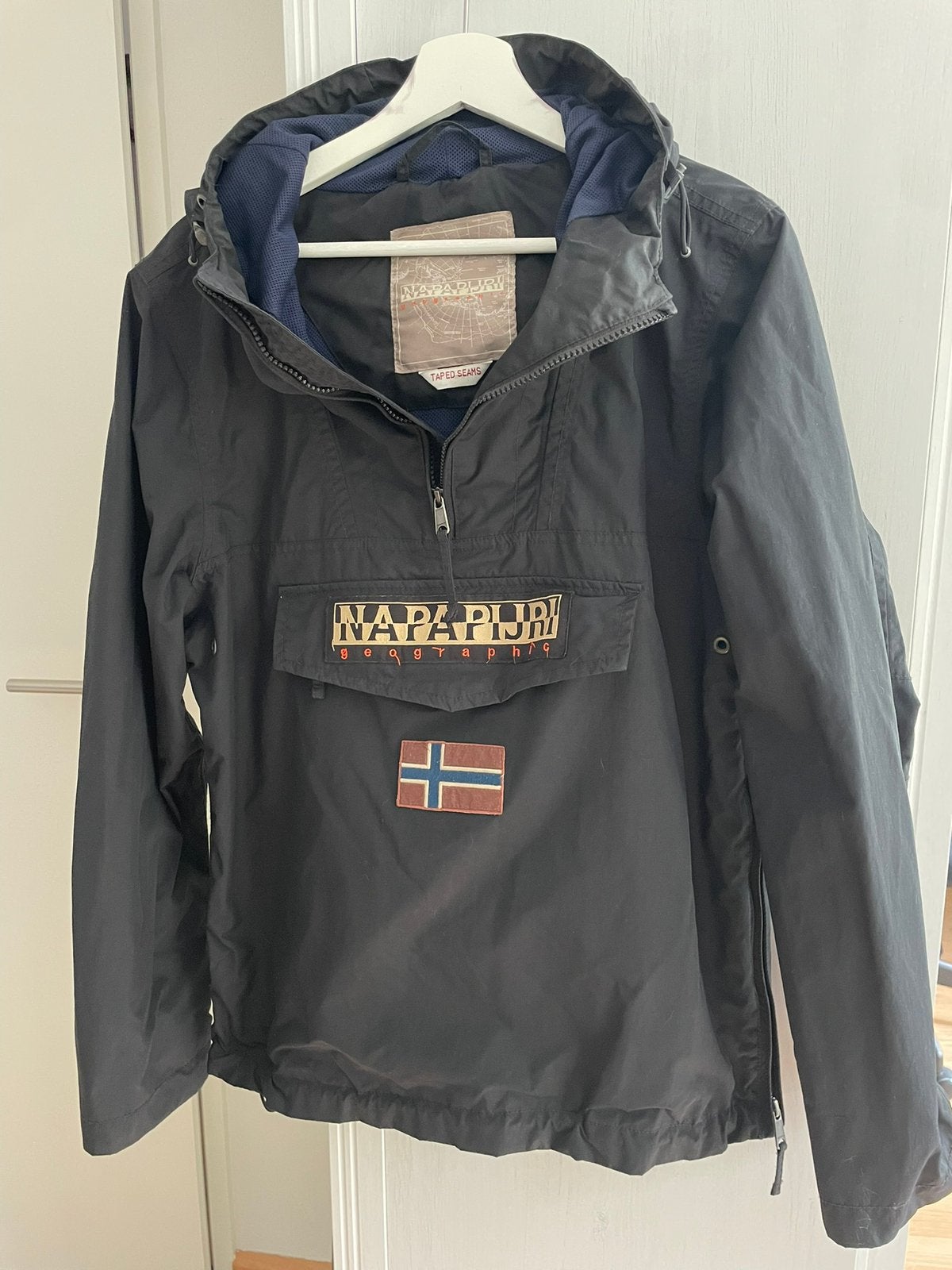 napapijri jack, Ophalen of Verzenden, Gedragen, Maat 46 (S) of kleiner, Blauw