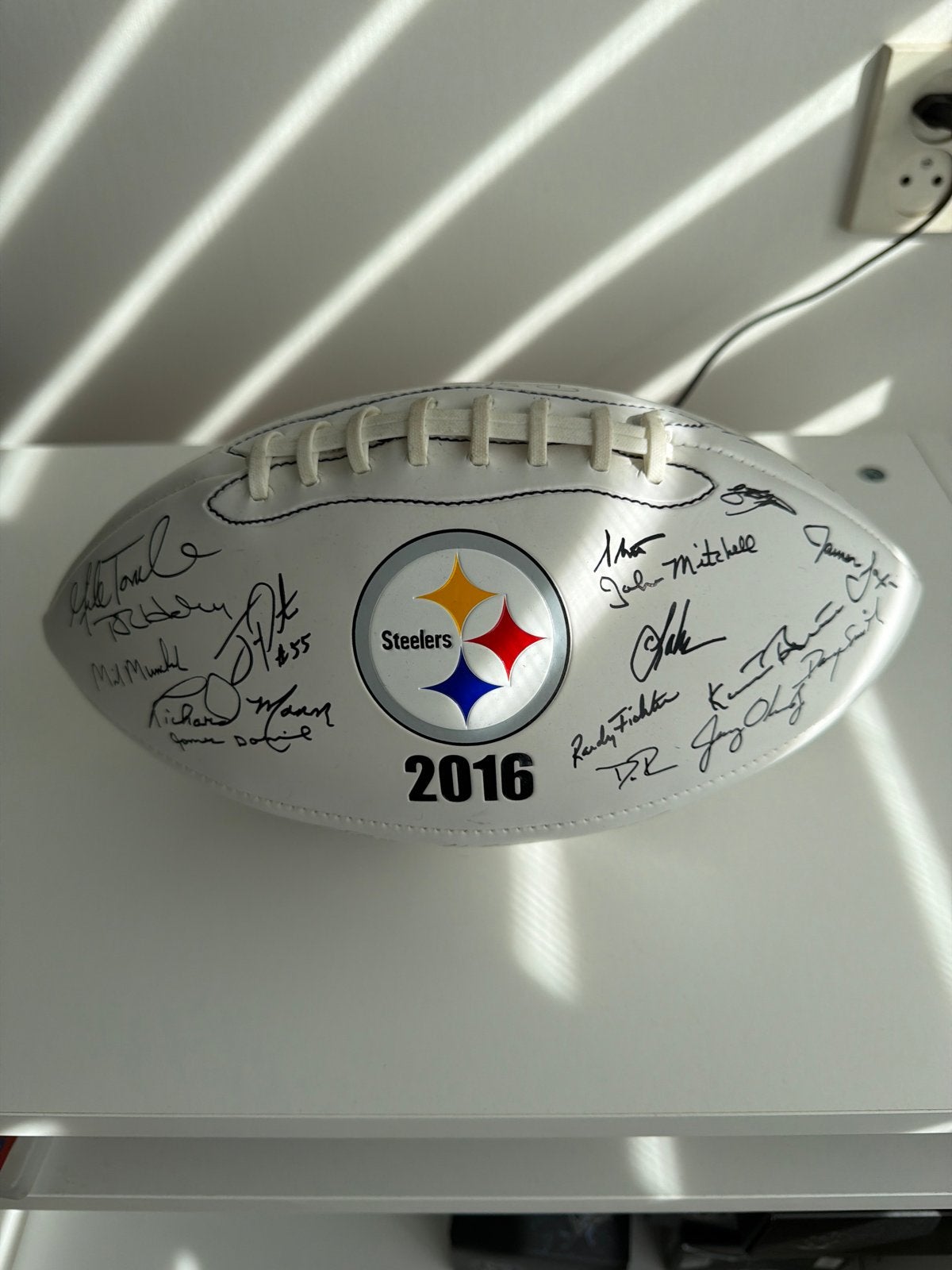 Gesigneerde Pittsburgh Steelers American Football 2016, Ophalen of Verzenden, Zo goed als nieuw, Bal