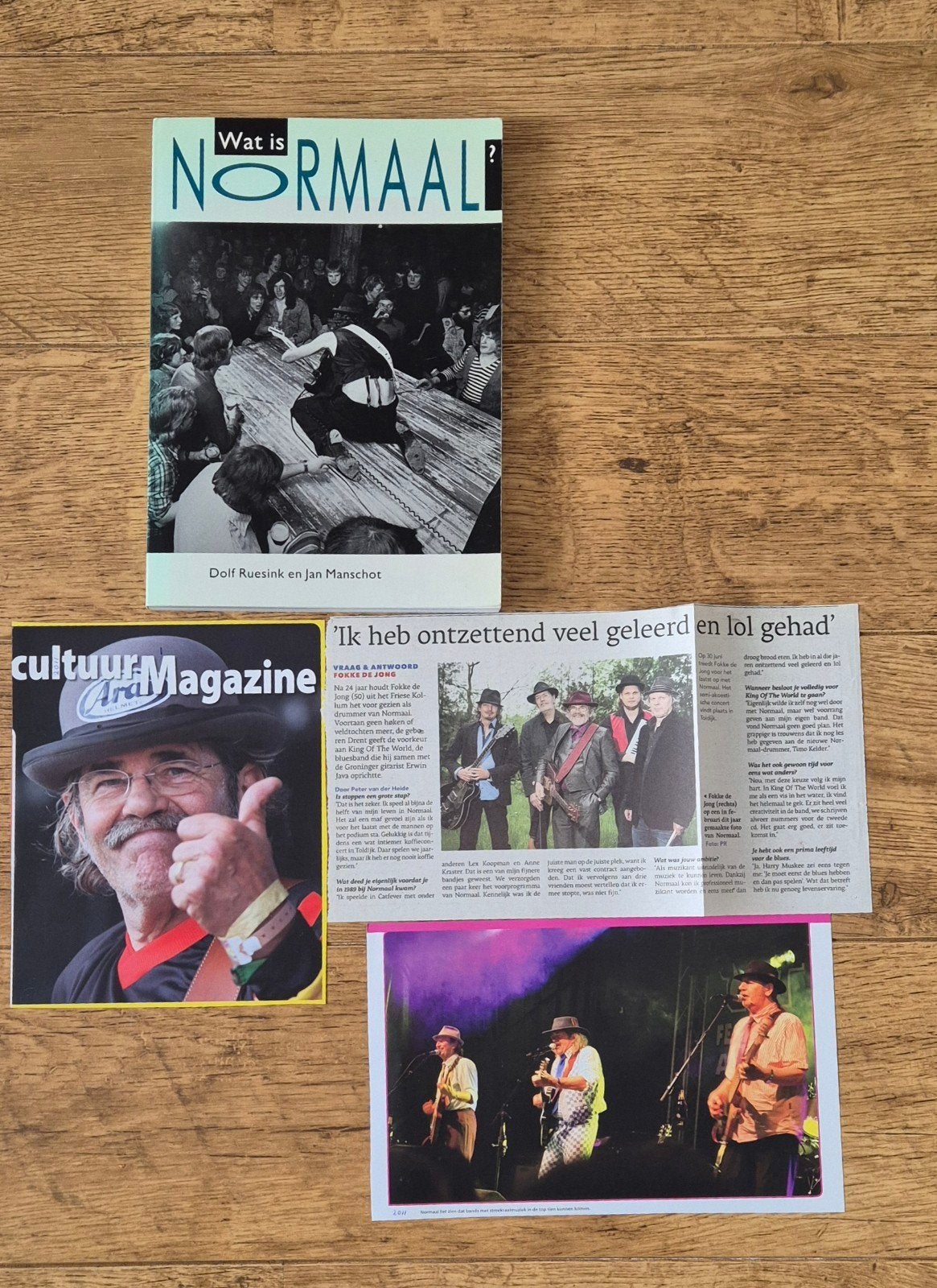 Wat is Normaal? Boek over de band Normaal, Ophalen of Verzenden, Zo goed als nieuw, Artiest, Dolf Ruesink en Jan Manschot