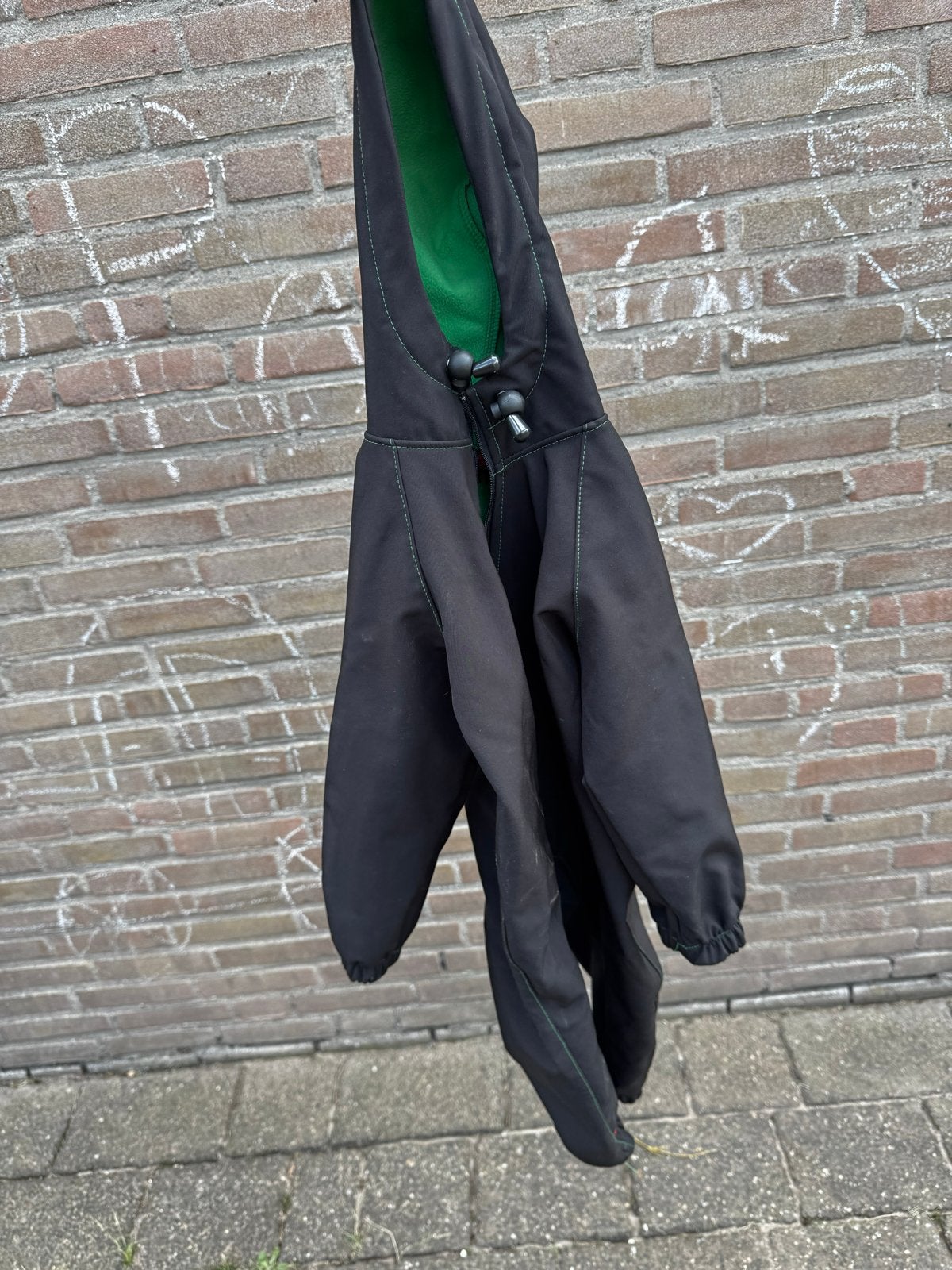 iELM Softshell Pak Maat 86 - Zwart/Groen, Ophalen, Zo goed als nieuw, Jongetje of Meisje