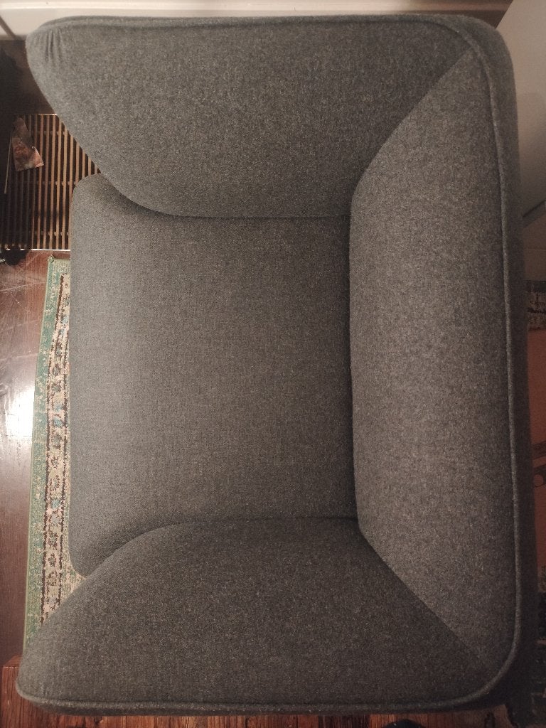 Zetel, Scandinavian design, grijs, Ophalen, Scandinavisch design, 75 tot 100 cm, Zo goed als nieuw