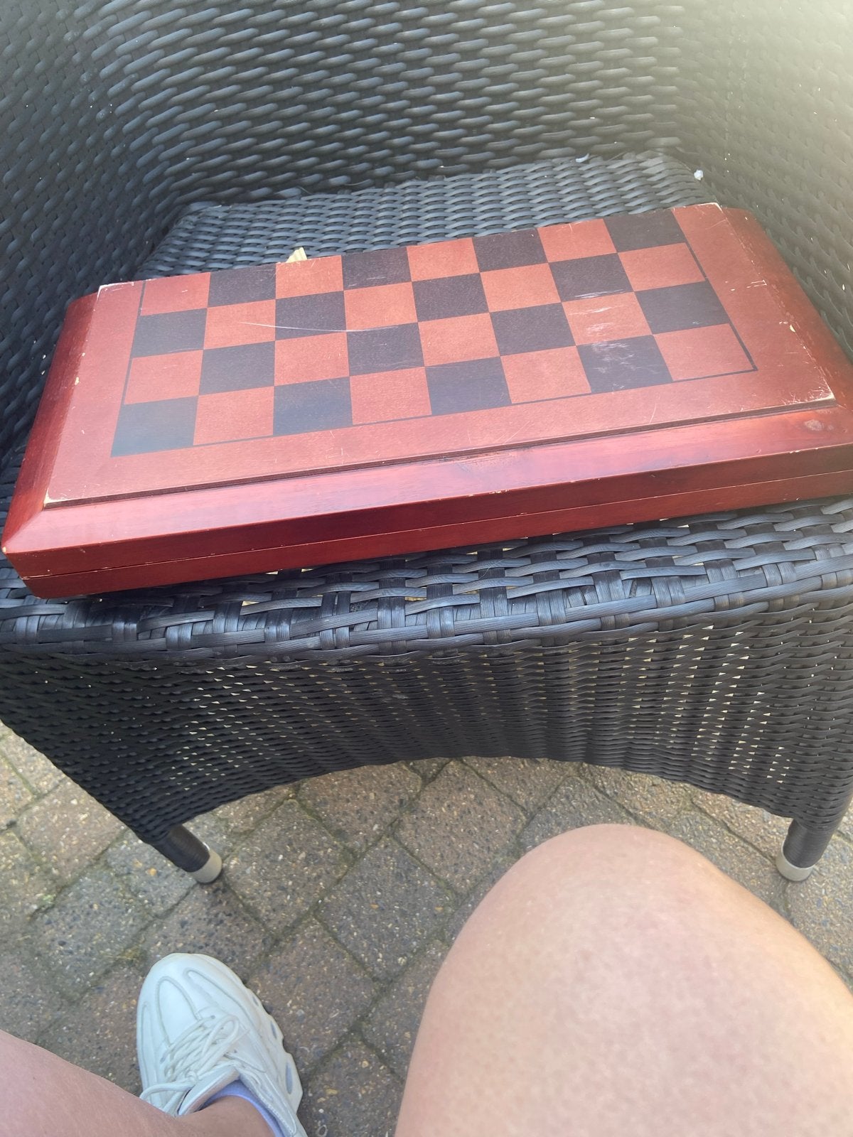 Houten Schaakspel - kist, Hobby en Vrije tijd, Gezelschapsspellen | Bordspellen, Een of twee spelers, Ophalen of Verzenden, Gebruikt