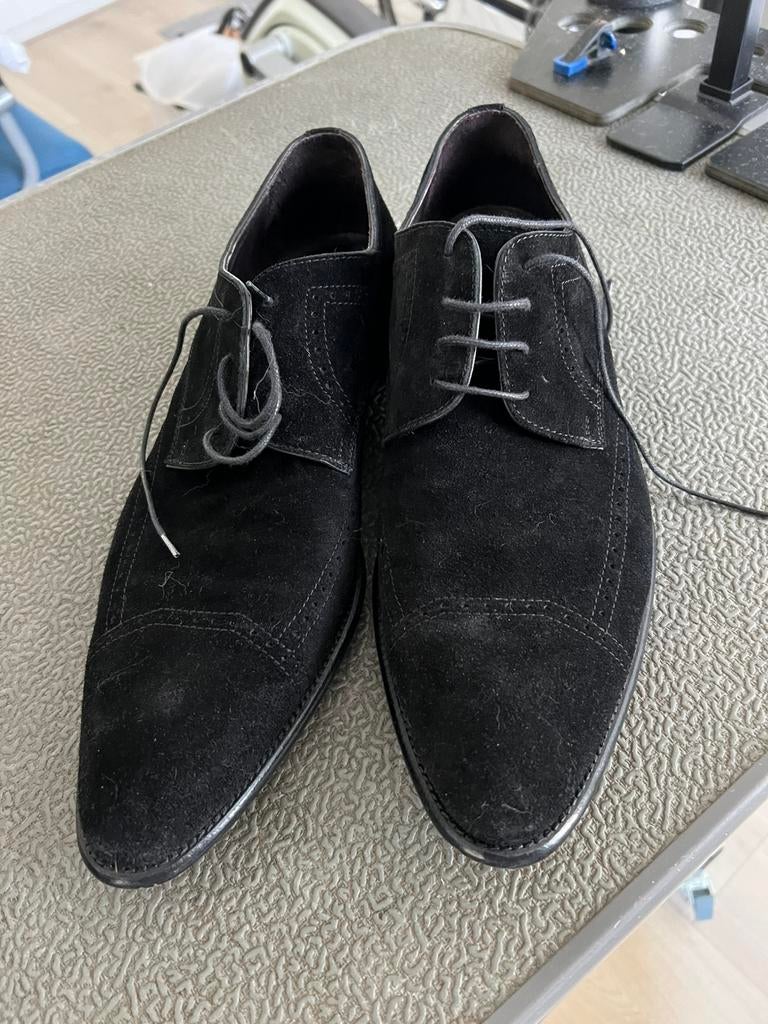 Enrico Piaceri, Zwart, Ophalen of Verzenden, Zo goed als nieuw, Veterschoenen