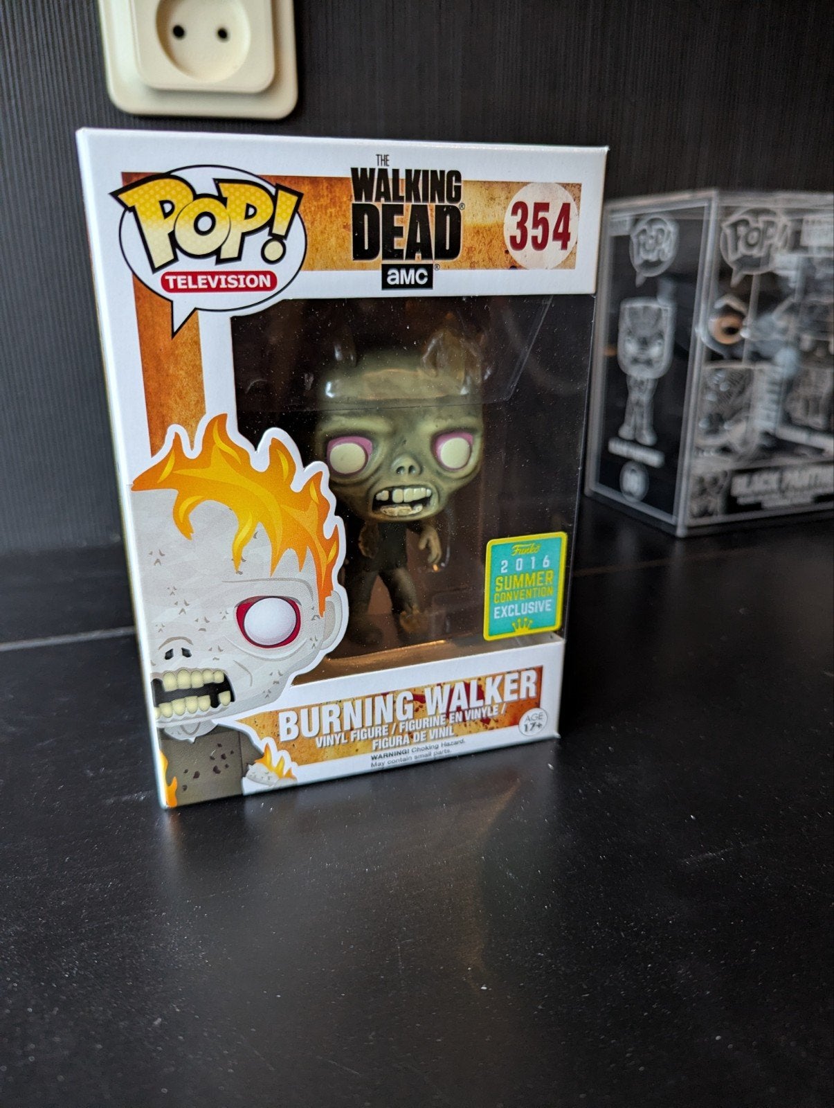 Funko walking dead burning walker (354), Ophalen of Verzenden, Zo goed als nieuw