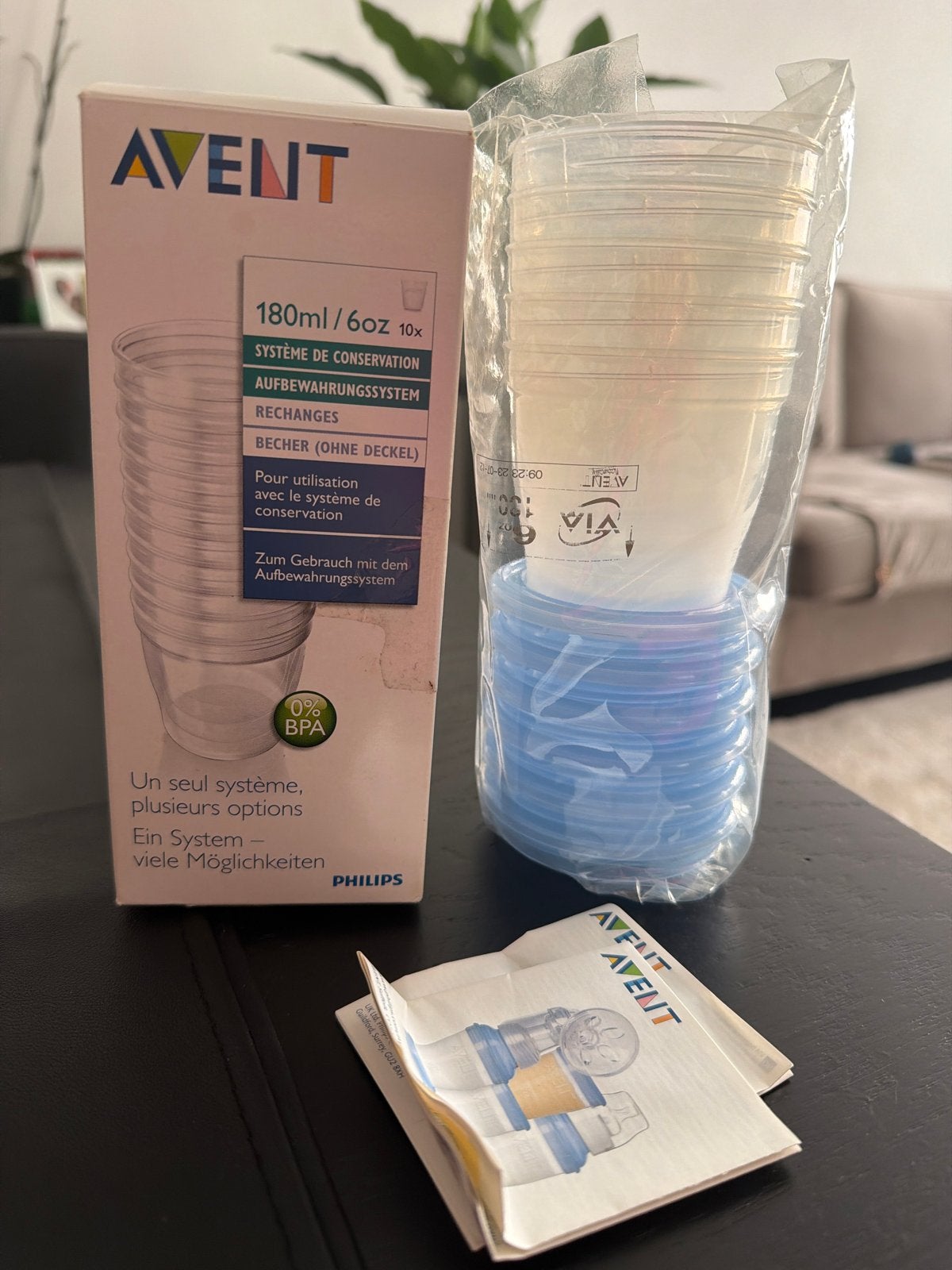 Philips Avent Bewaarbakjes 6 stuks, Bewaarbakje, Nieuw, BPA-vrij, Philips Avent