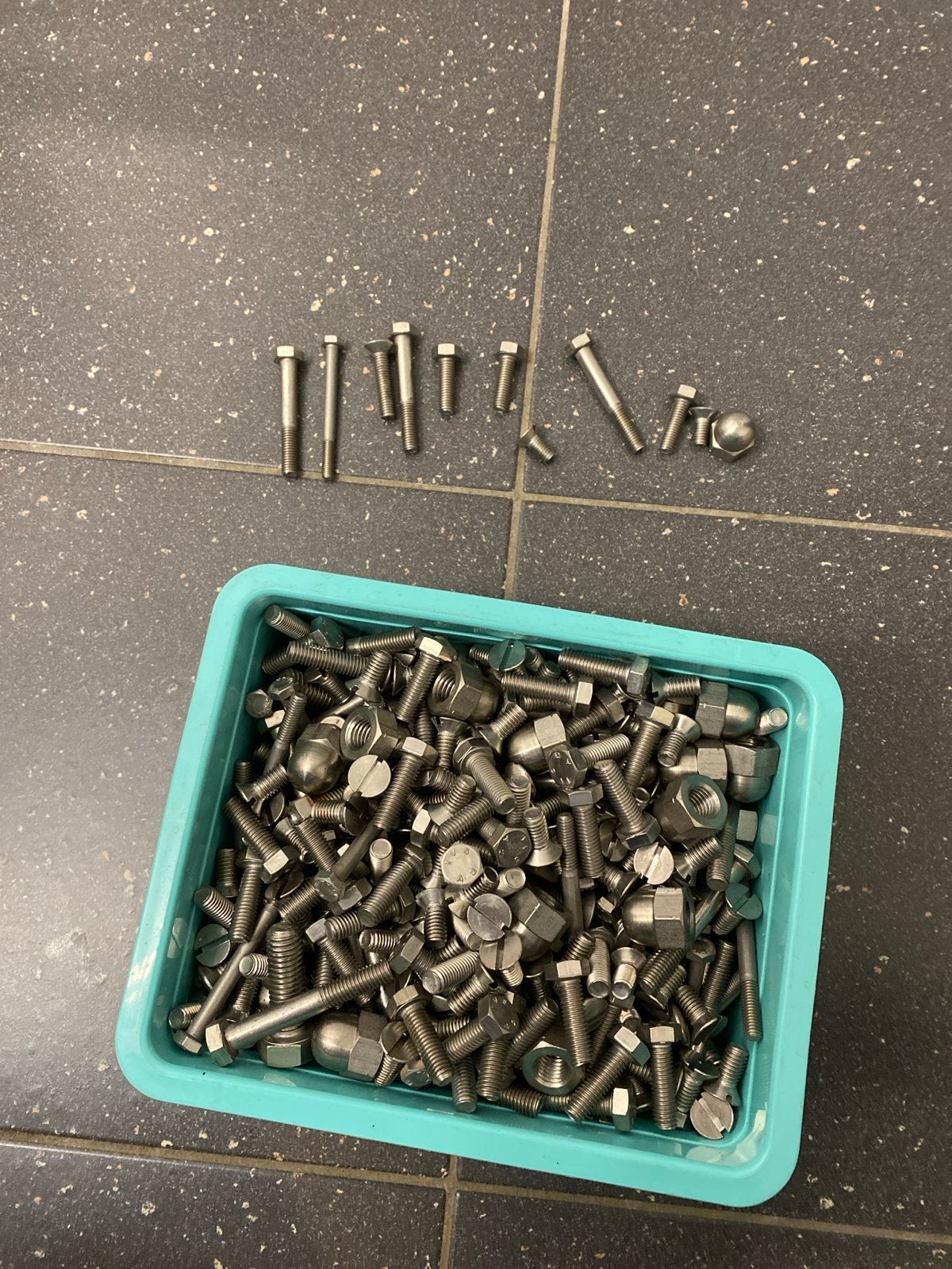 10 kg RVS Bouten en Moeren A2/A4 Mix, Ophalen, Gebruikt, Bouten of Moeren, Rvs