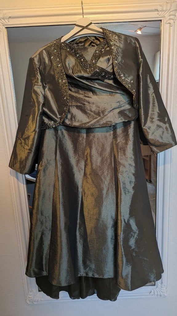 Gala jurk / ensemble (rok, top, bolero jasje), Overige typen, Maat 46/48 (XL) of groter, Ophalen of Verzenden, Gedragen