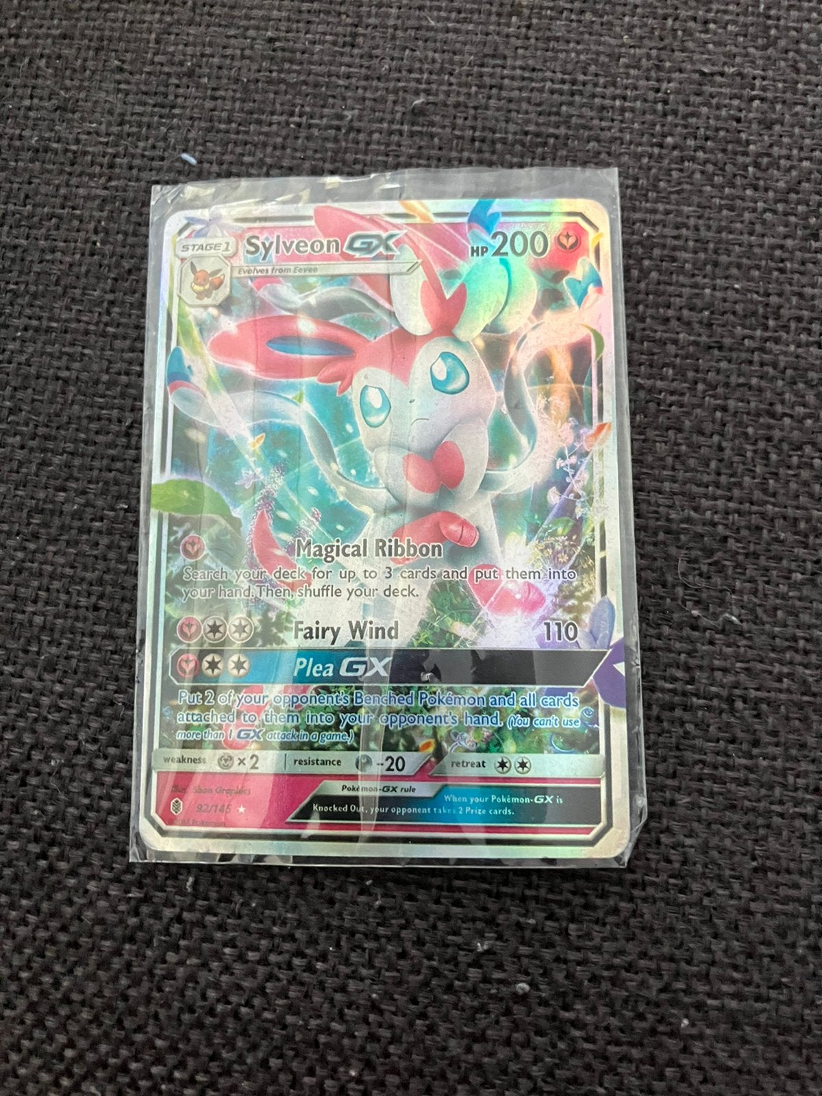 Pokemonkaart  sylveon GX, Ophalen of Verzenden, Zo goed als nieuw