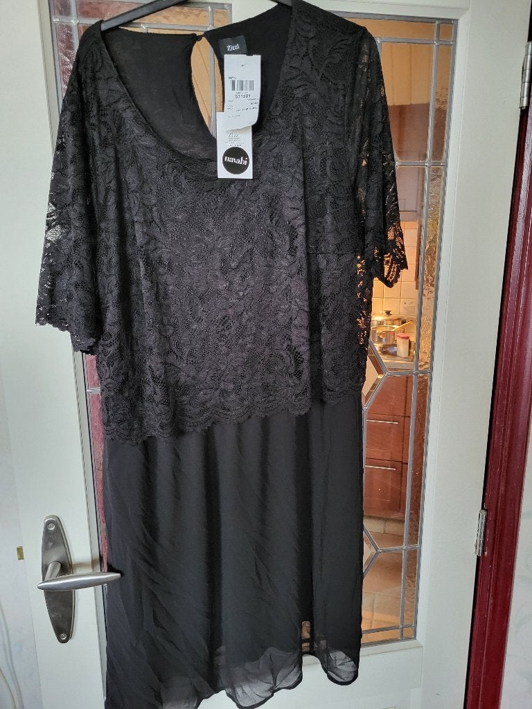 nieuw zwart Zizzi jurk maat L 50/52, Zizzi, Nieuw, Ophalen of Verzenden, Jurk