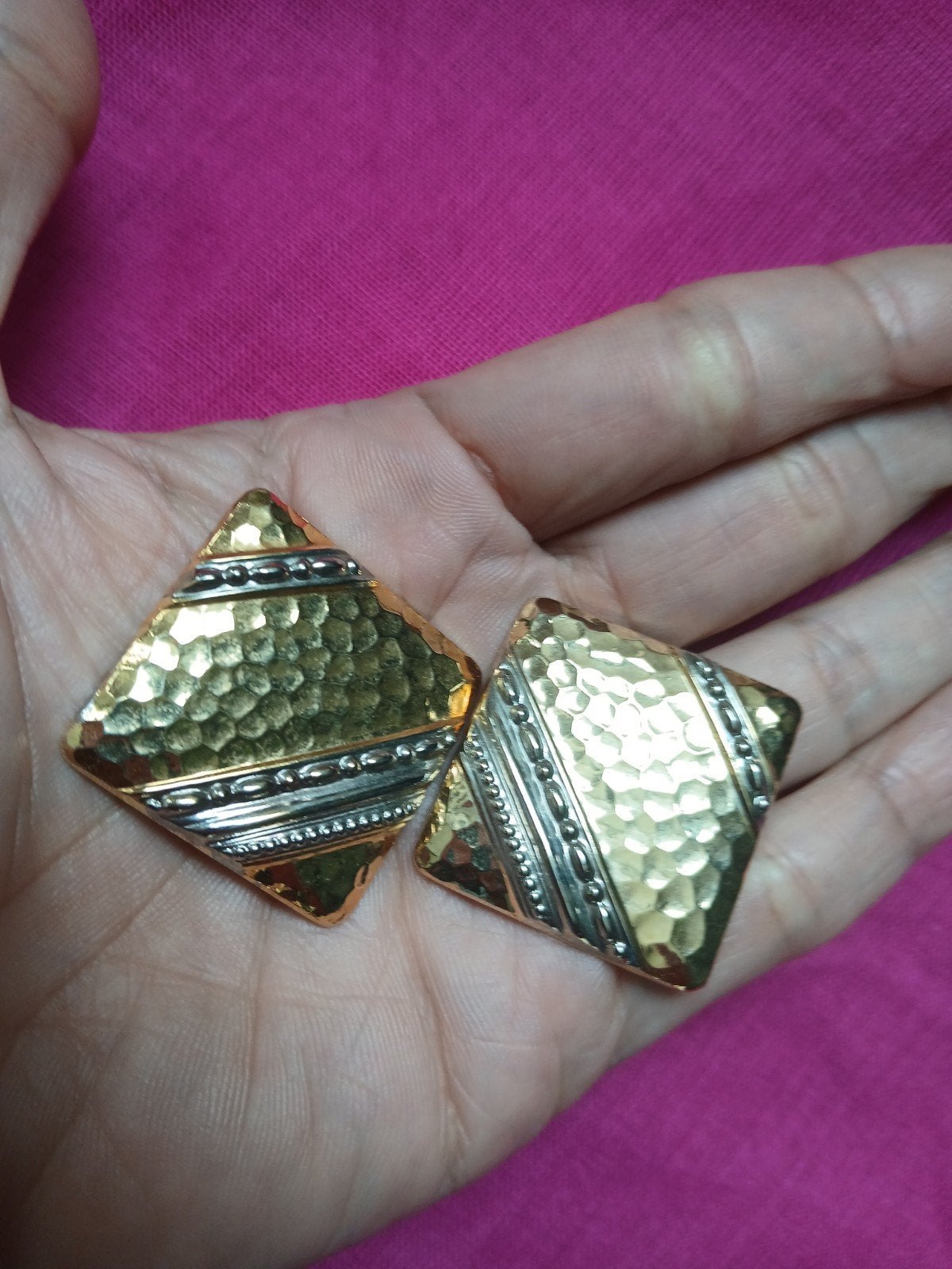 Vintage oorclips, Sieraden, Tassen en Uiterlijk, Oorbellen, Ophalen of Verzenden, Overige materialen