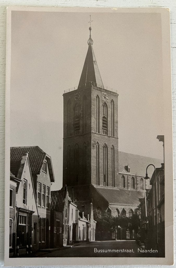 Oude Ansichtkaart - Naarden - Bussummerstraat, Ophalen of Verzenden, 1940 tot 1960, Gelopen, Noord-Holland
