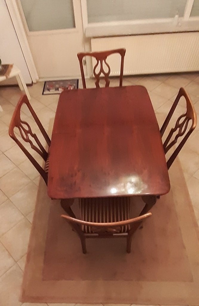 Eethoek met uittrekbare tafel, Huis en Inrichting, Ophalen, Gebruikt, 100 tot 150 cm, 50 tot 100 cm