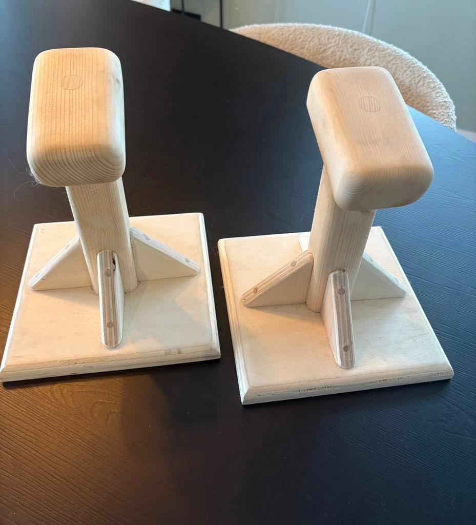Houten acropaaltjes, Sport en Fitness, Turnen, Ophalen of Verzenden, Zo goed als nieuw, Materiaal