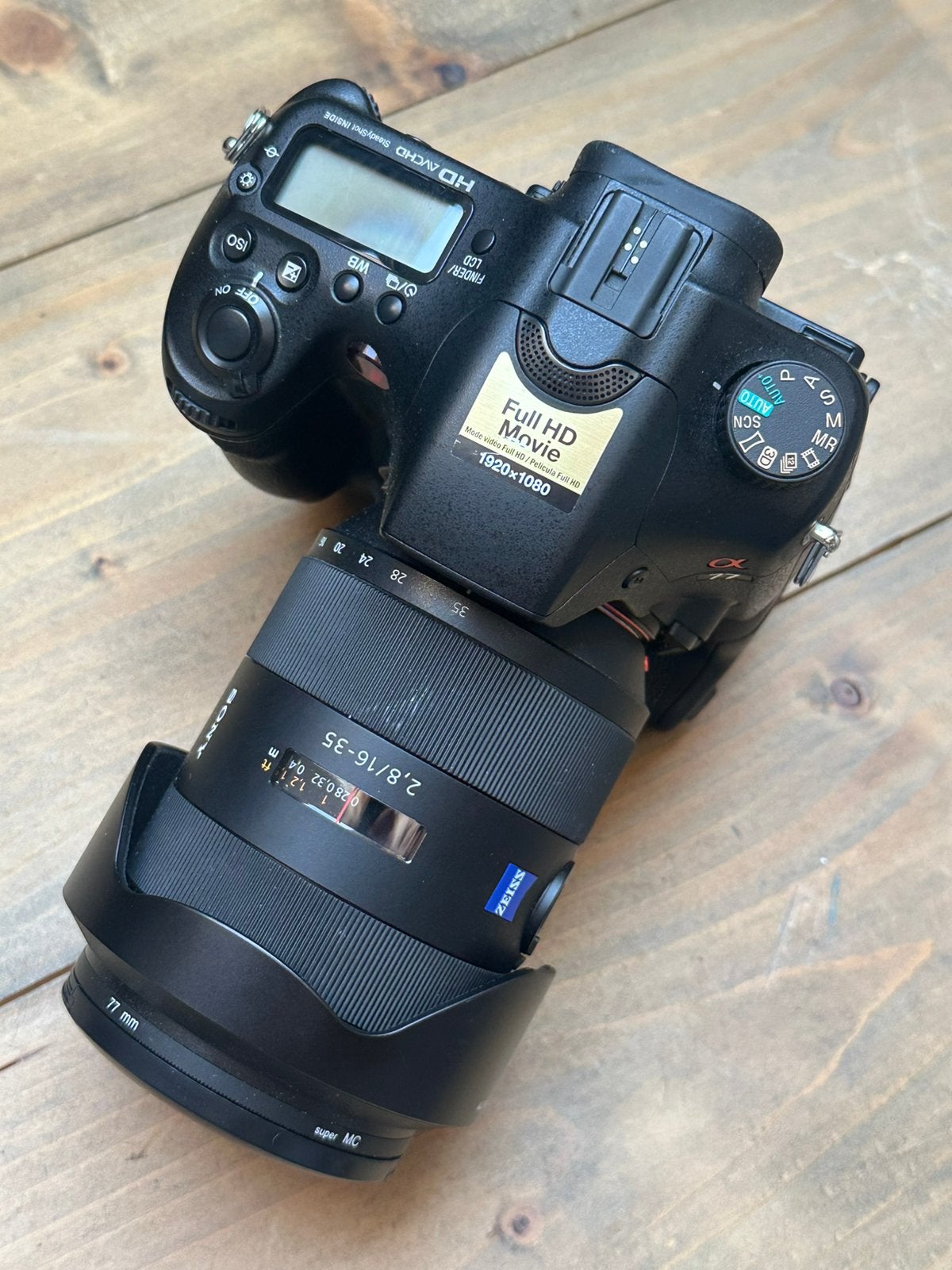 Te koop, Sony Alpha 77 inclusief meerdere 2.8 lenzen, Ophalen of Verzenden, Zo goed als nieuw, Sony, 8 keer of meer