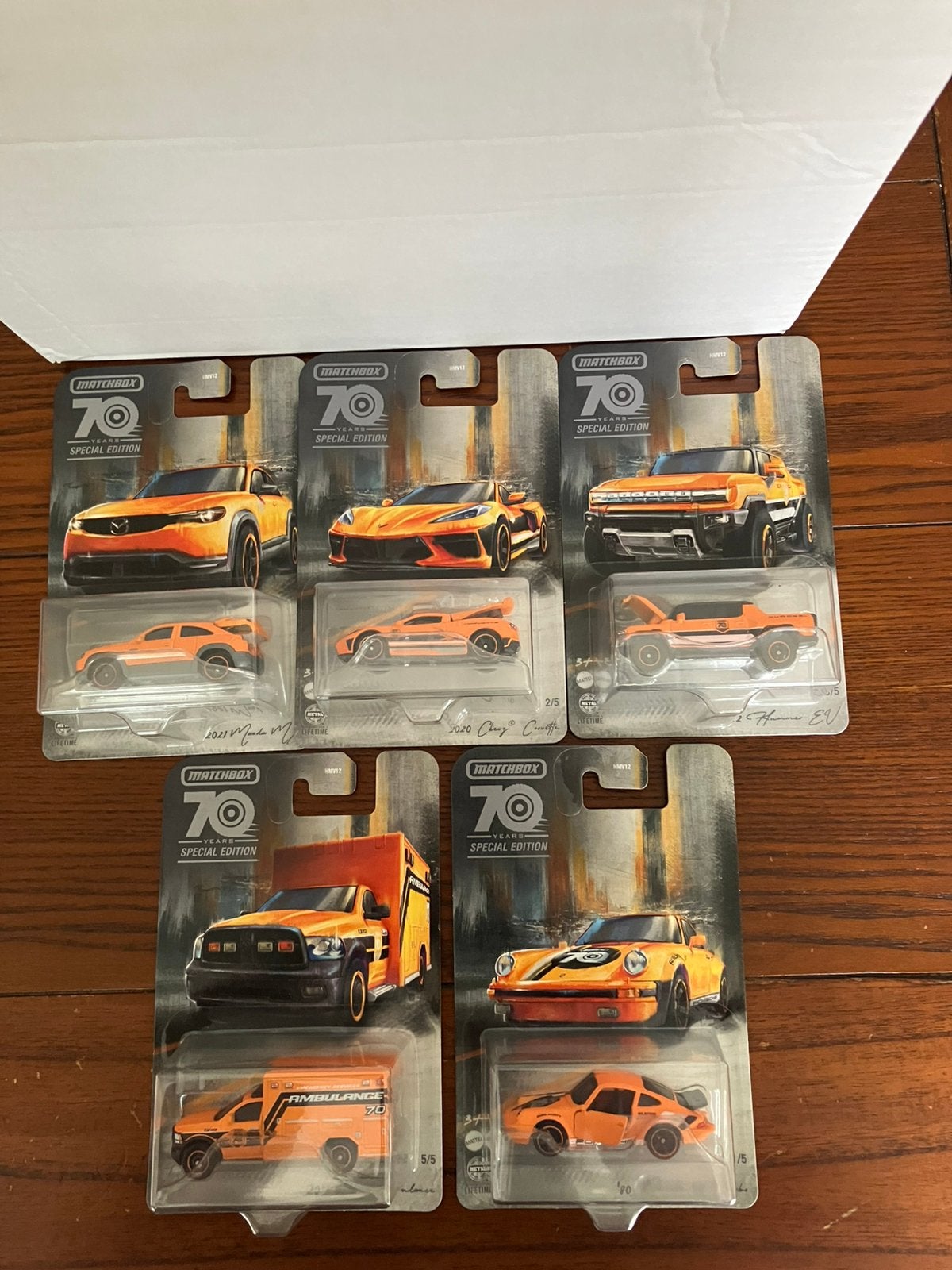Matchbox 70 years special edition set 5 auto’s, Ophalen of Verzenden, Nieuw