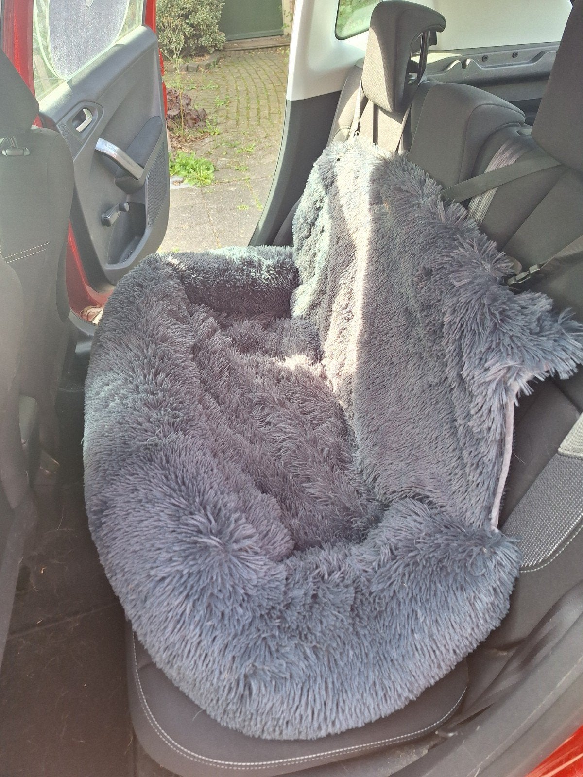Hondenmand voor in de auto (groot), Dieren en Toebehoren, Hondenmanden, Ophalen, Gebruikt, Stof