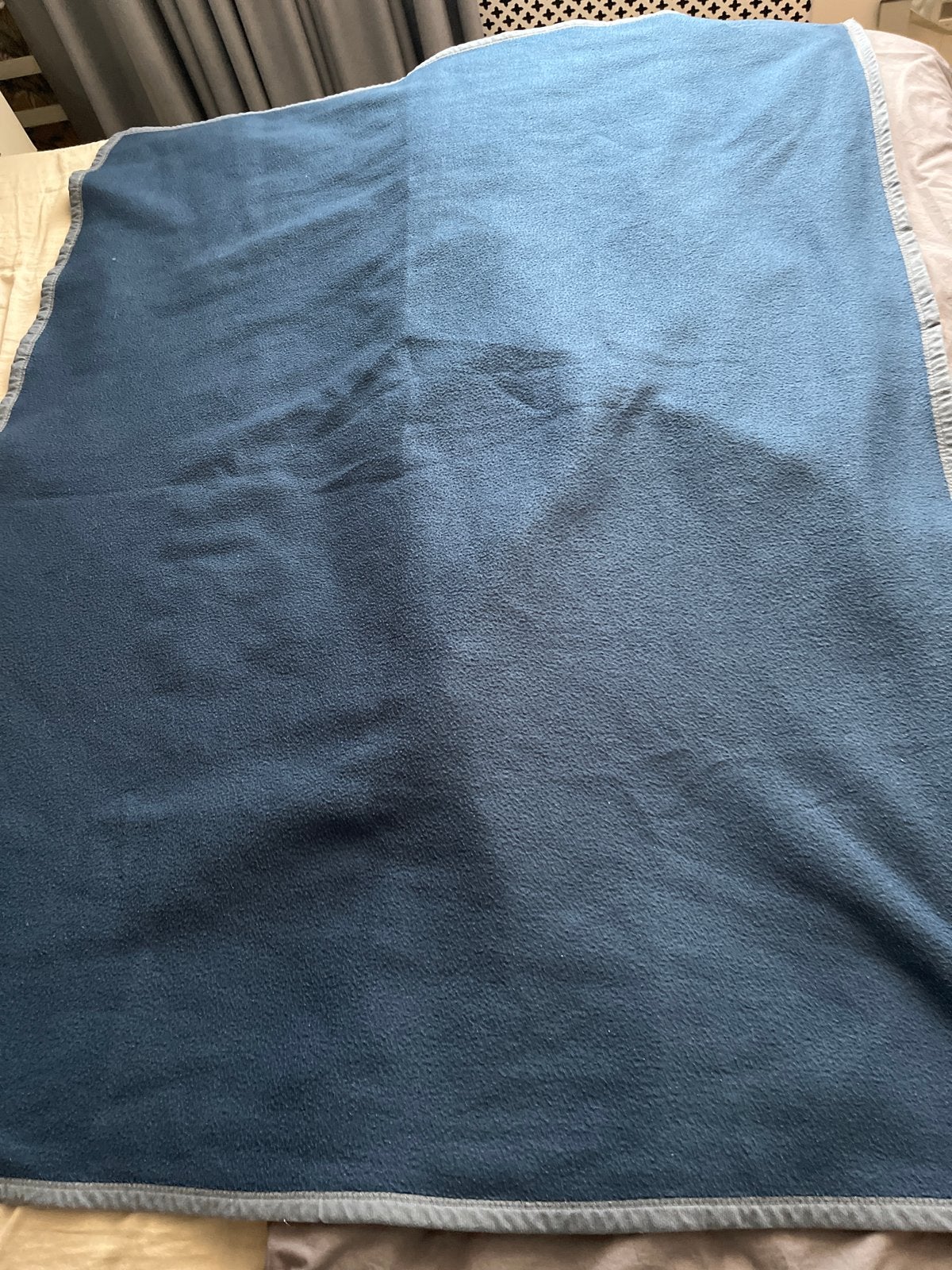 2 Fleece dekens, Fleecedeken, Gebruikt, Ophalen of Verzenden, Blauw