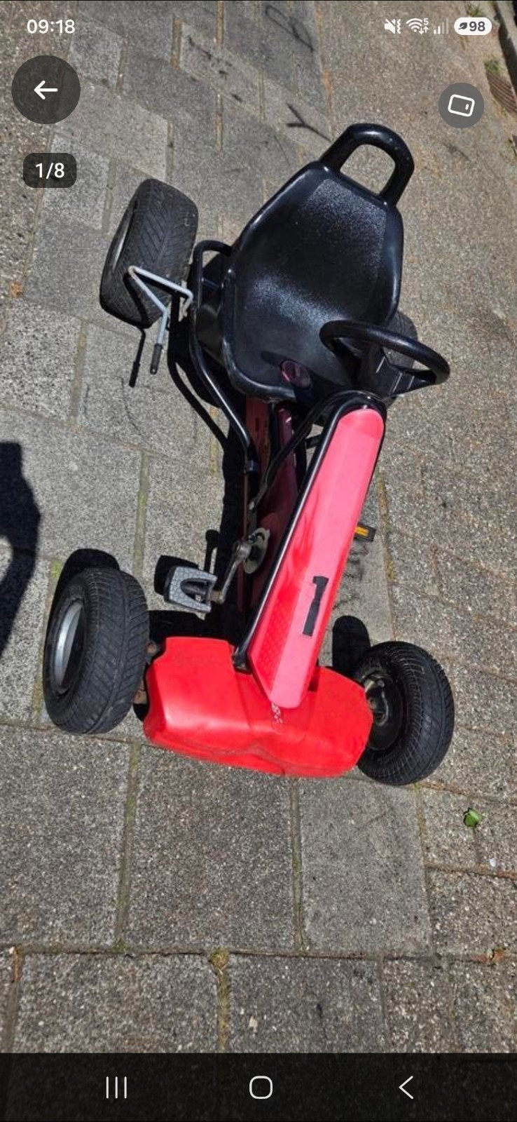 Puky skelter F1L rood - Altijd binnen gestaan, Kinderen en Baby's, Ophalen of Verzenden, Zo goed als nieuw, Puky