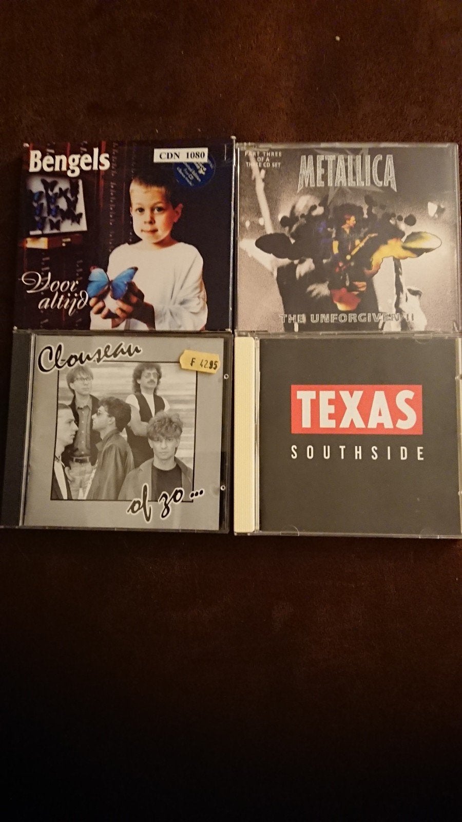 4 CD's: Texas, Clouseau, Bengels, Metallica, Ophalen of Verzenden, 1990 - 1999, Gebruikt