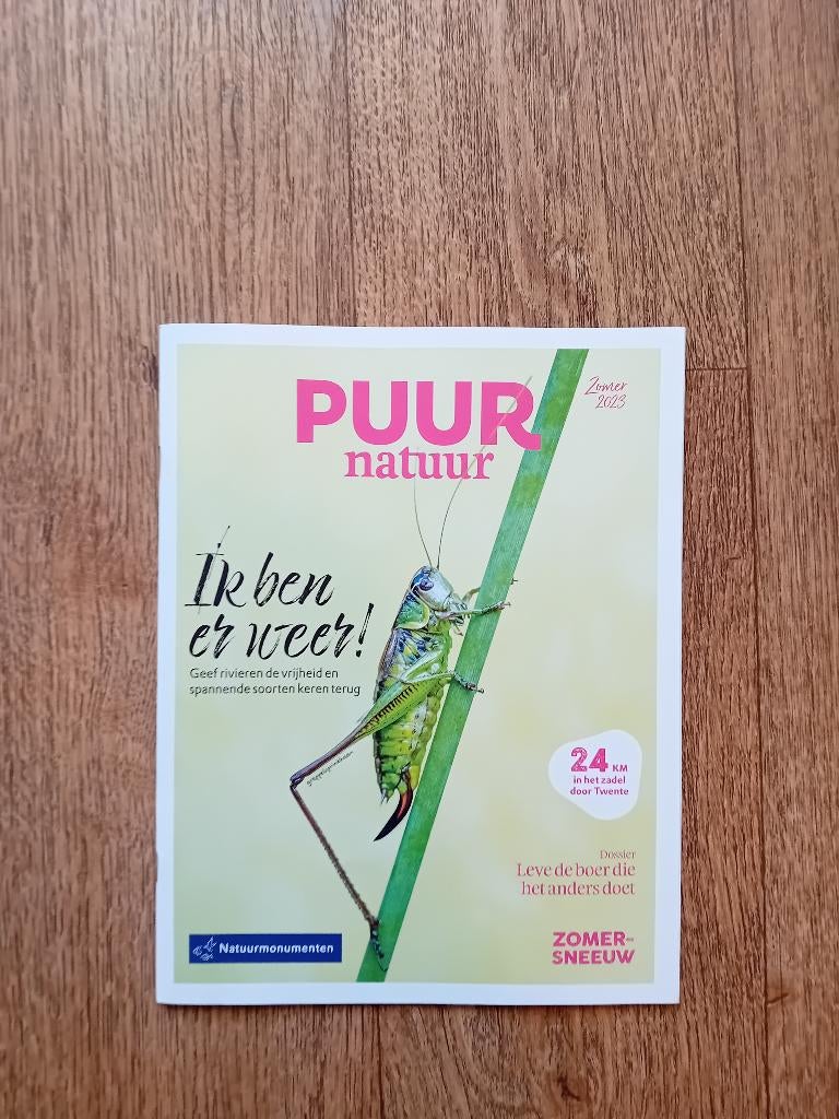 PUUR Natuur - Zomer, Ophalen of Verzenden, 1980 tot heden, Nederland, Tijdschrift