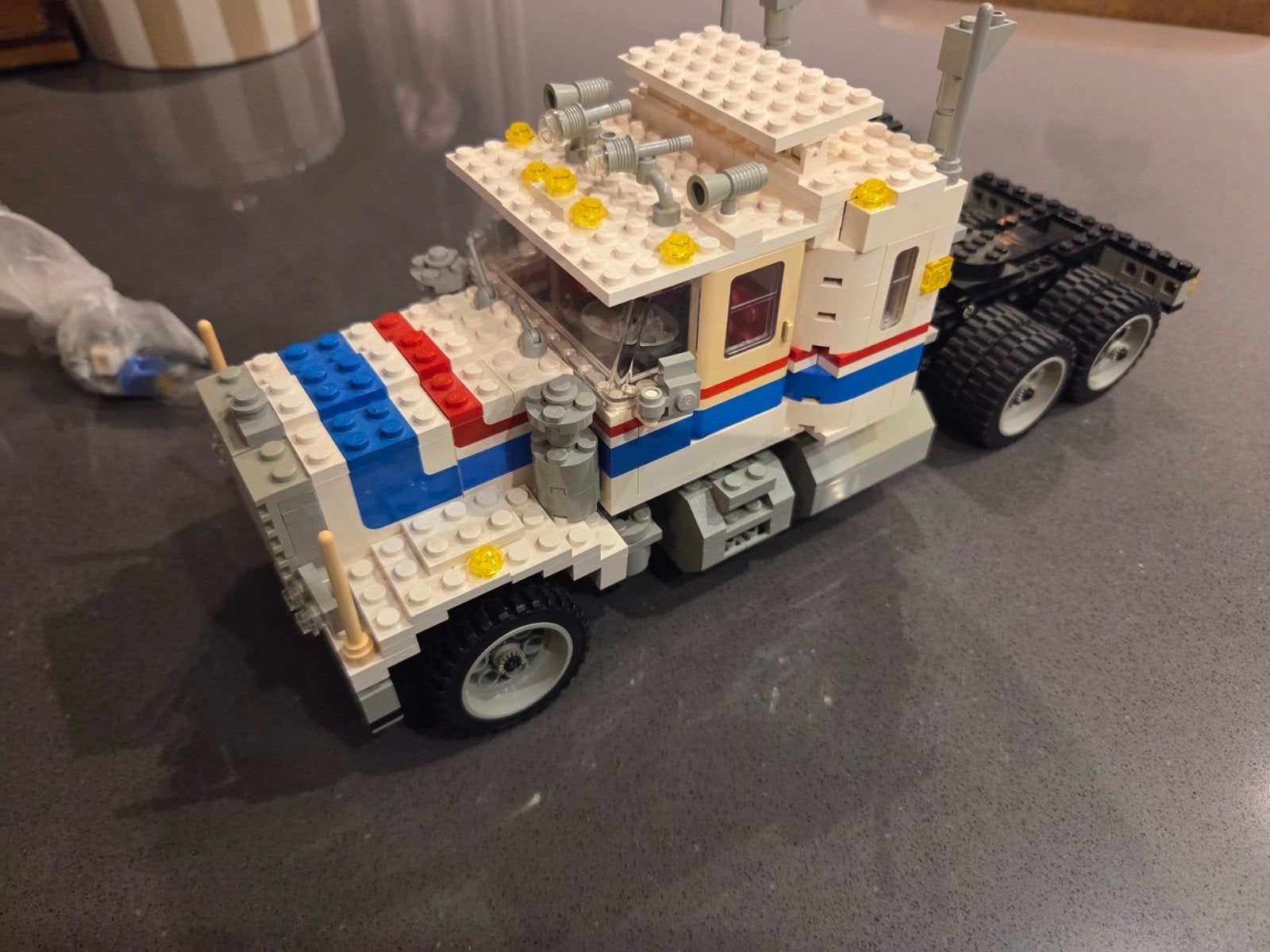 LEGO Model Team 5580 Highway Rig Vrachtwagen, Gebruikt, Overige thema's, Lego, Ophalen of Verzenden